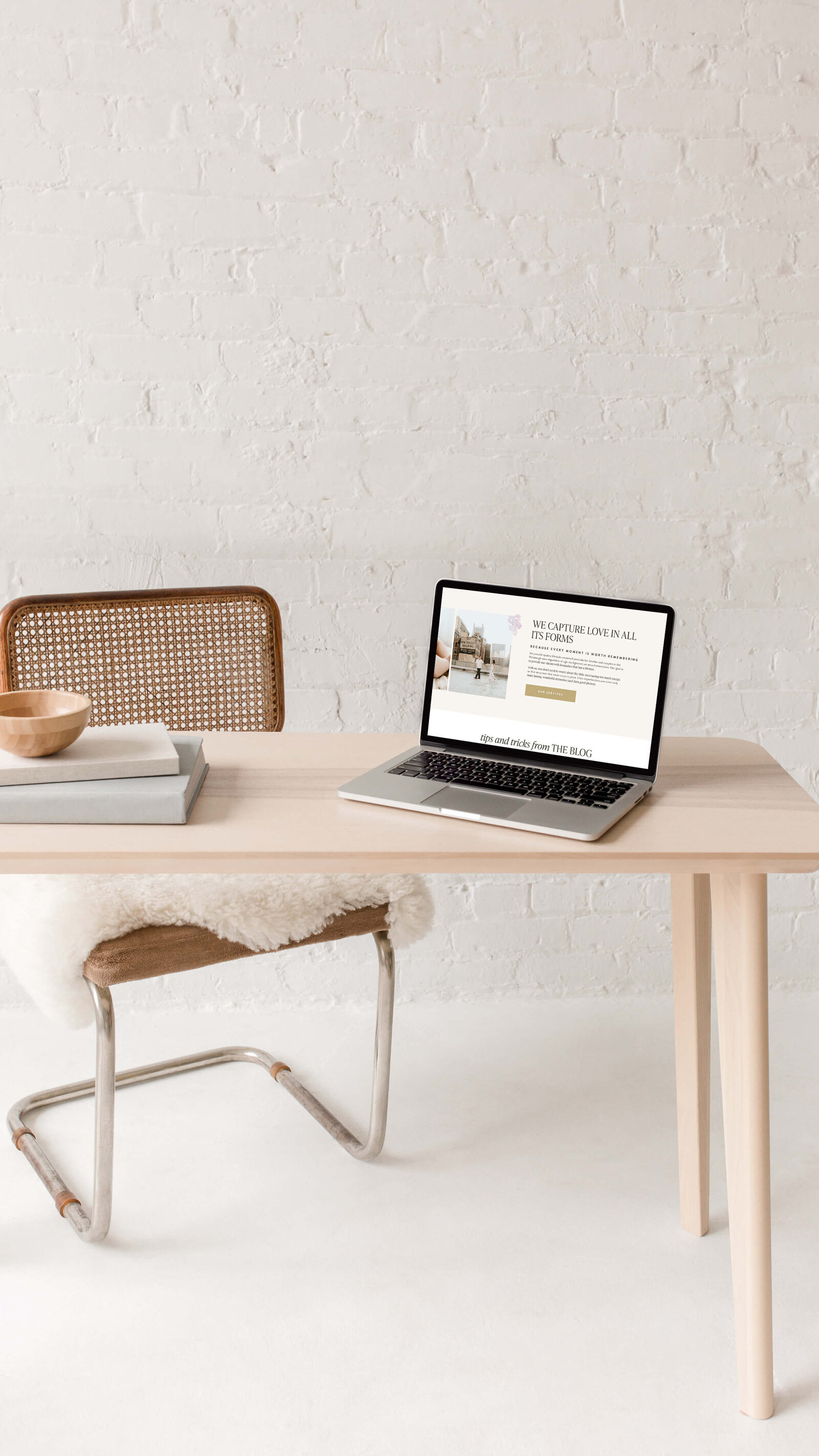 custom website design for a pennsylvania photographer, blending warm color palettes and timeless branding
