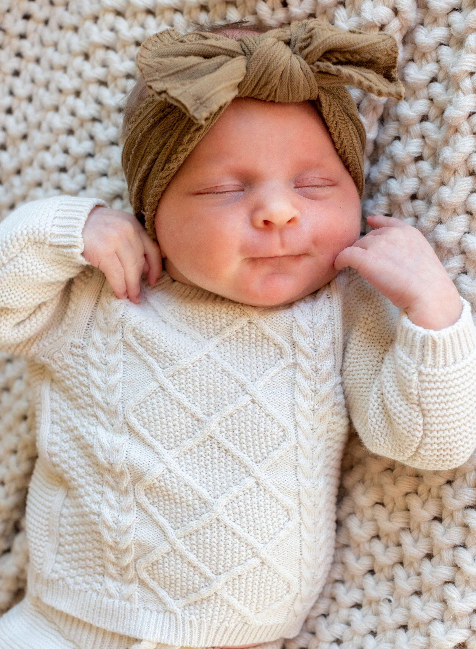closeup of newborn