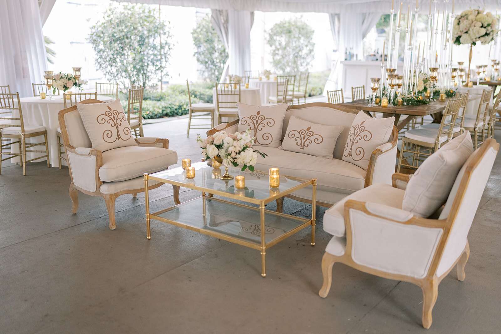 seating at luxury wedding reception