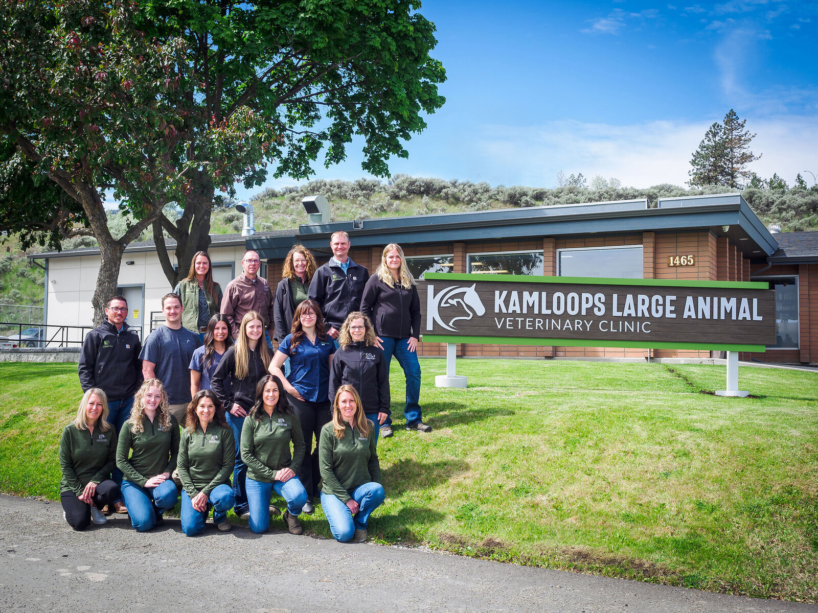 Team at Kamloops Large Animal Veterinary Clinic