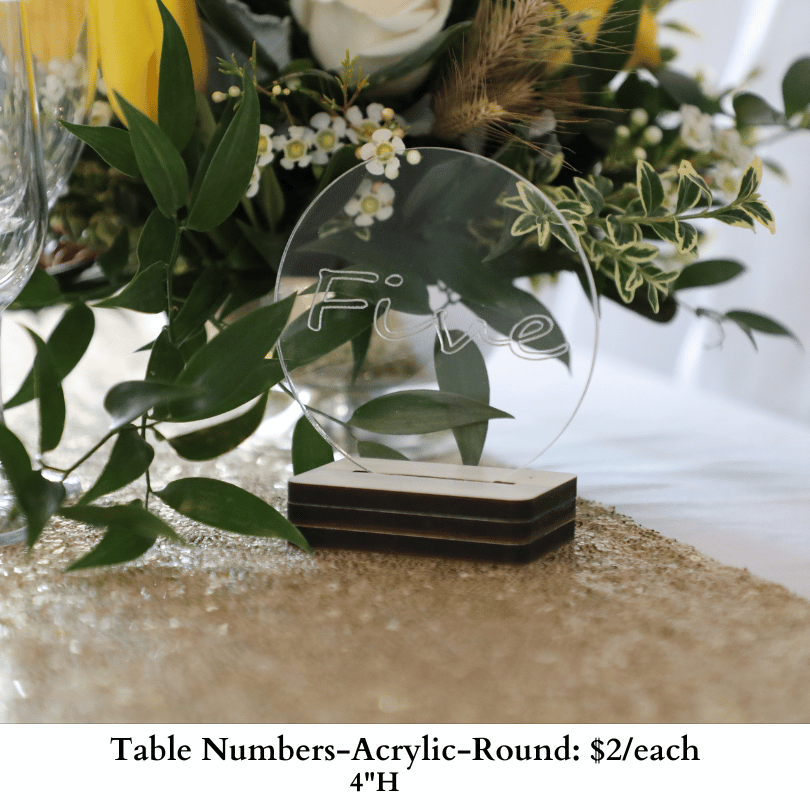 Table Numbers-Acrylic-Round-449