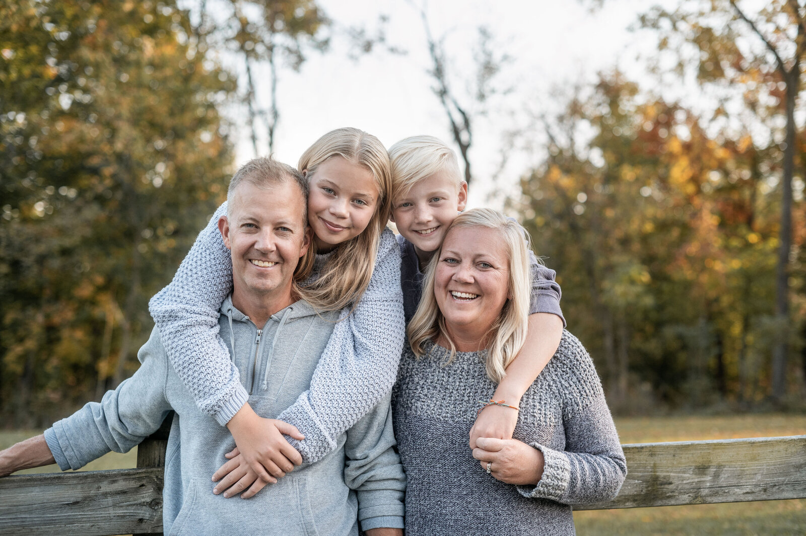 Family photos fall on fence