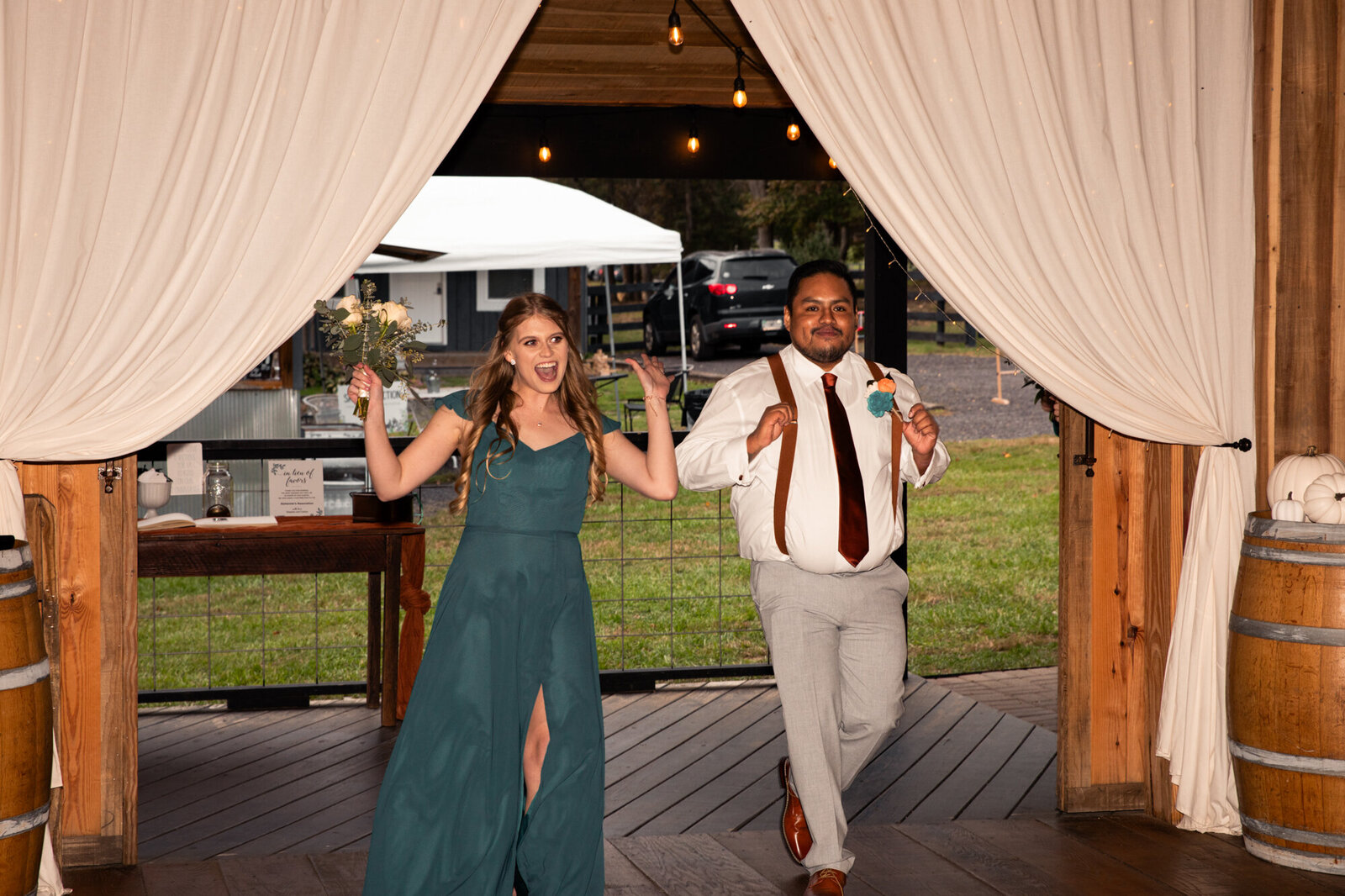 wedding reception entrance