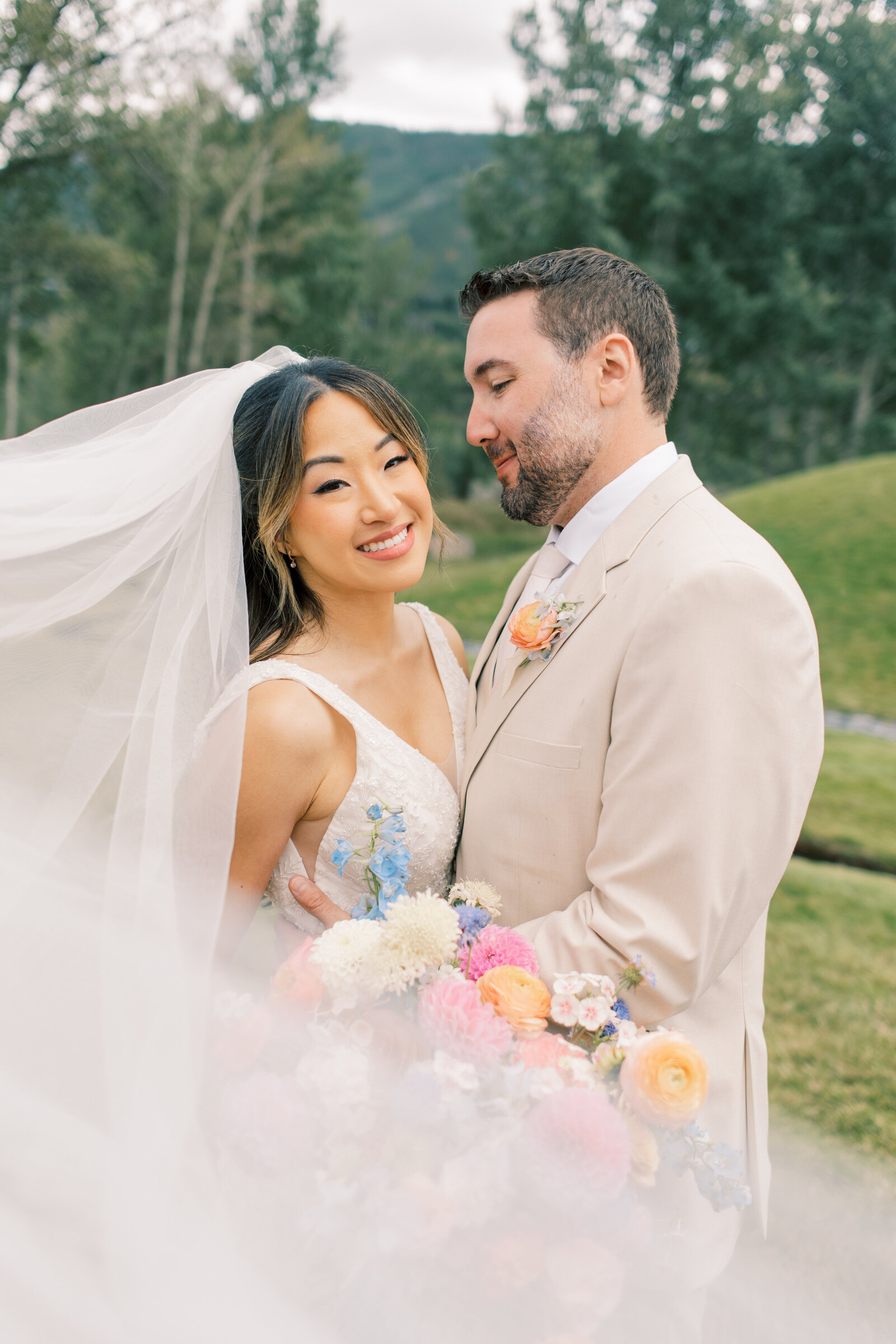 Bridgerton-Inspired Aspen, Colorado summer wedding