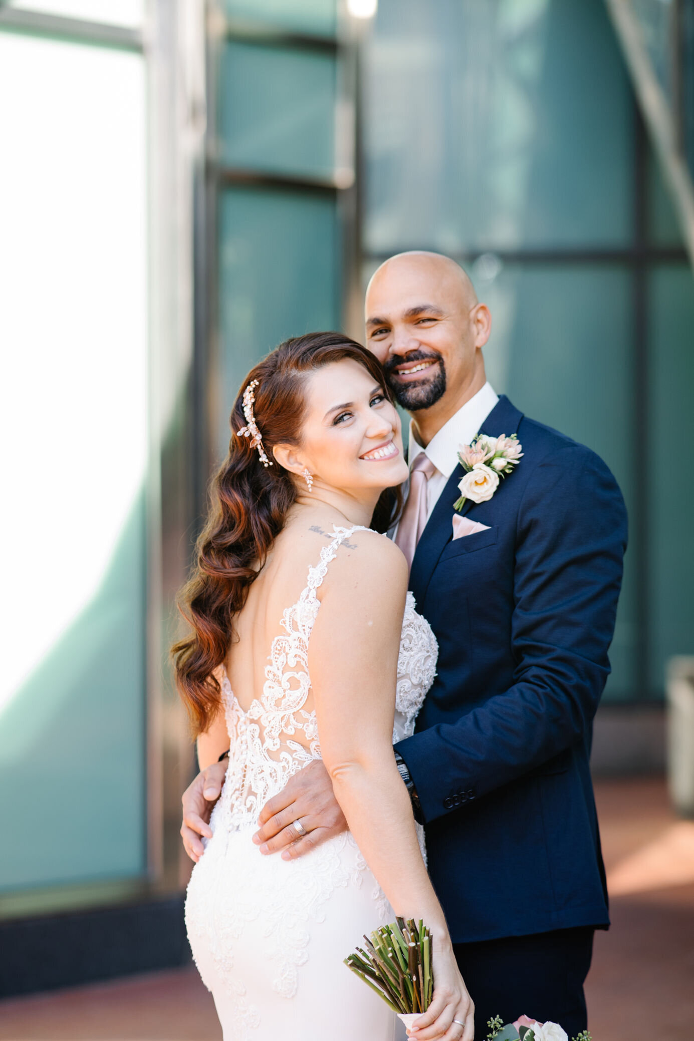 Bride and groom wedding photography