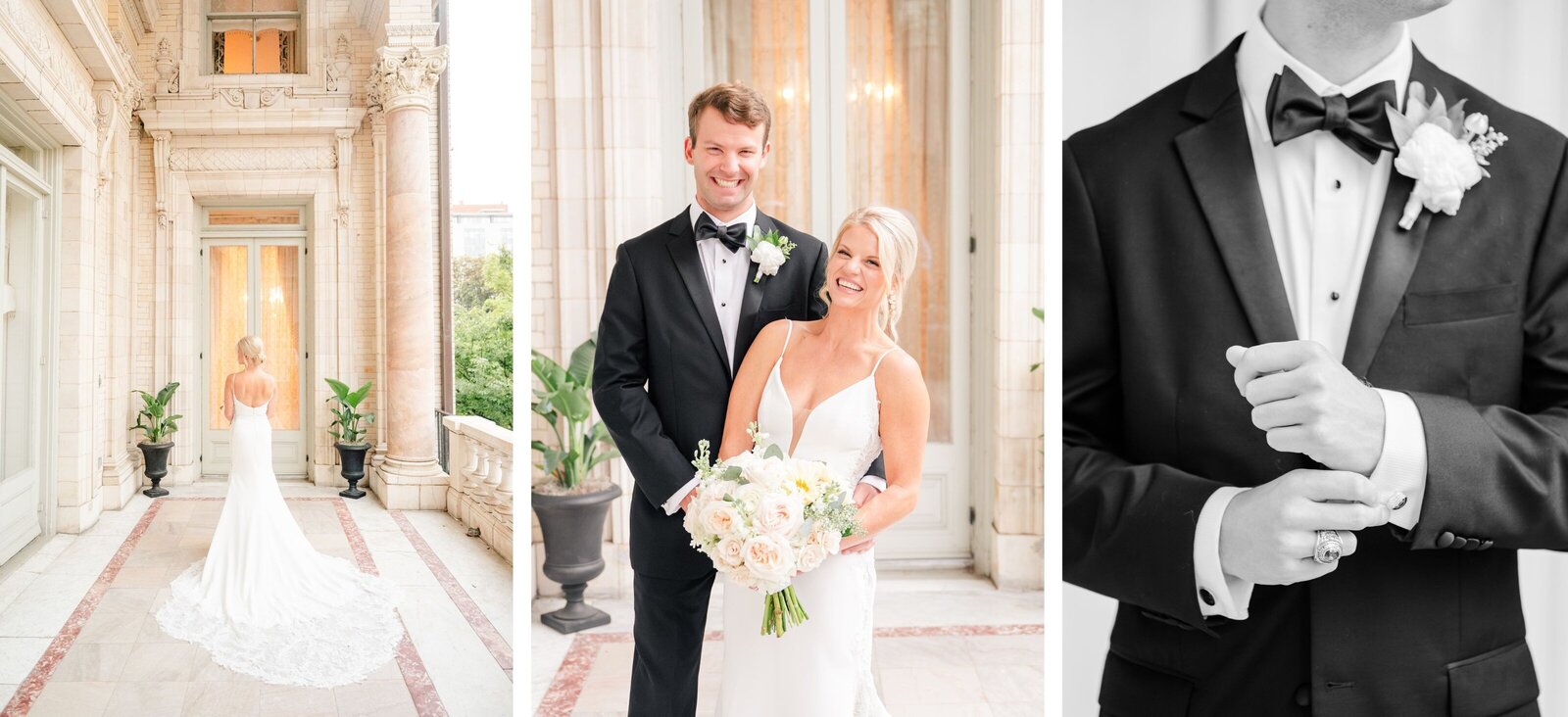 Black Tie Jefferson Richmond Wedding