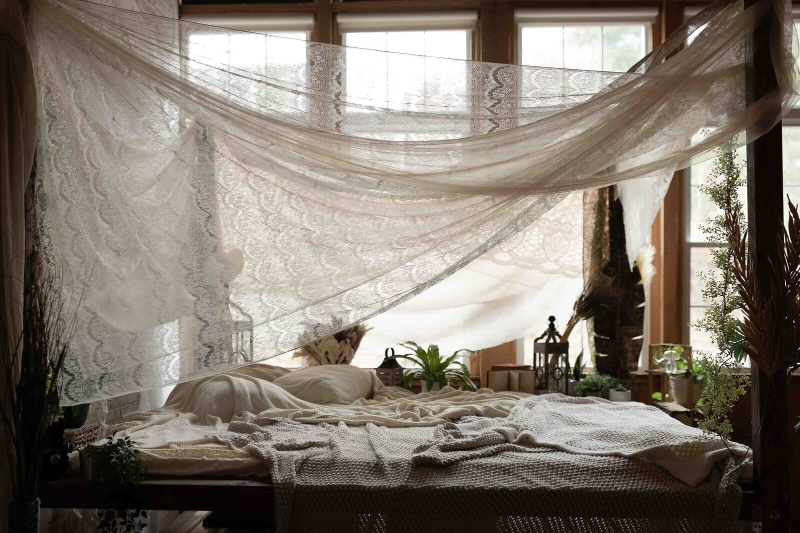bedroom setting in stories untold studio