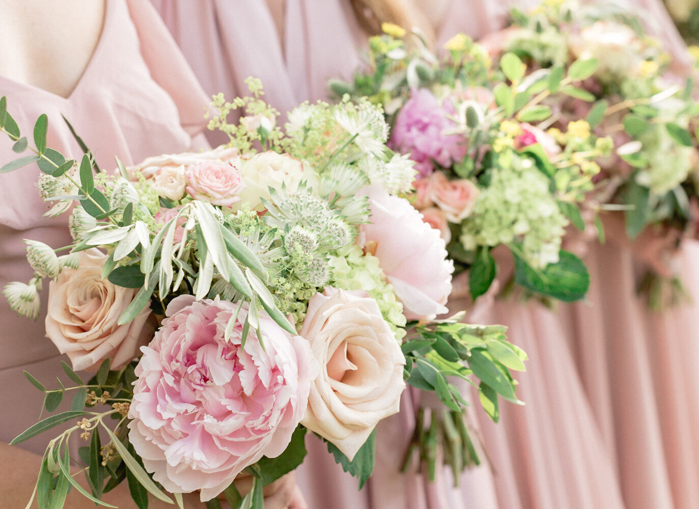 Bridal Party, Pink Wedding Bouquets