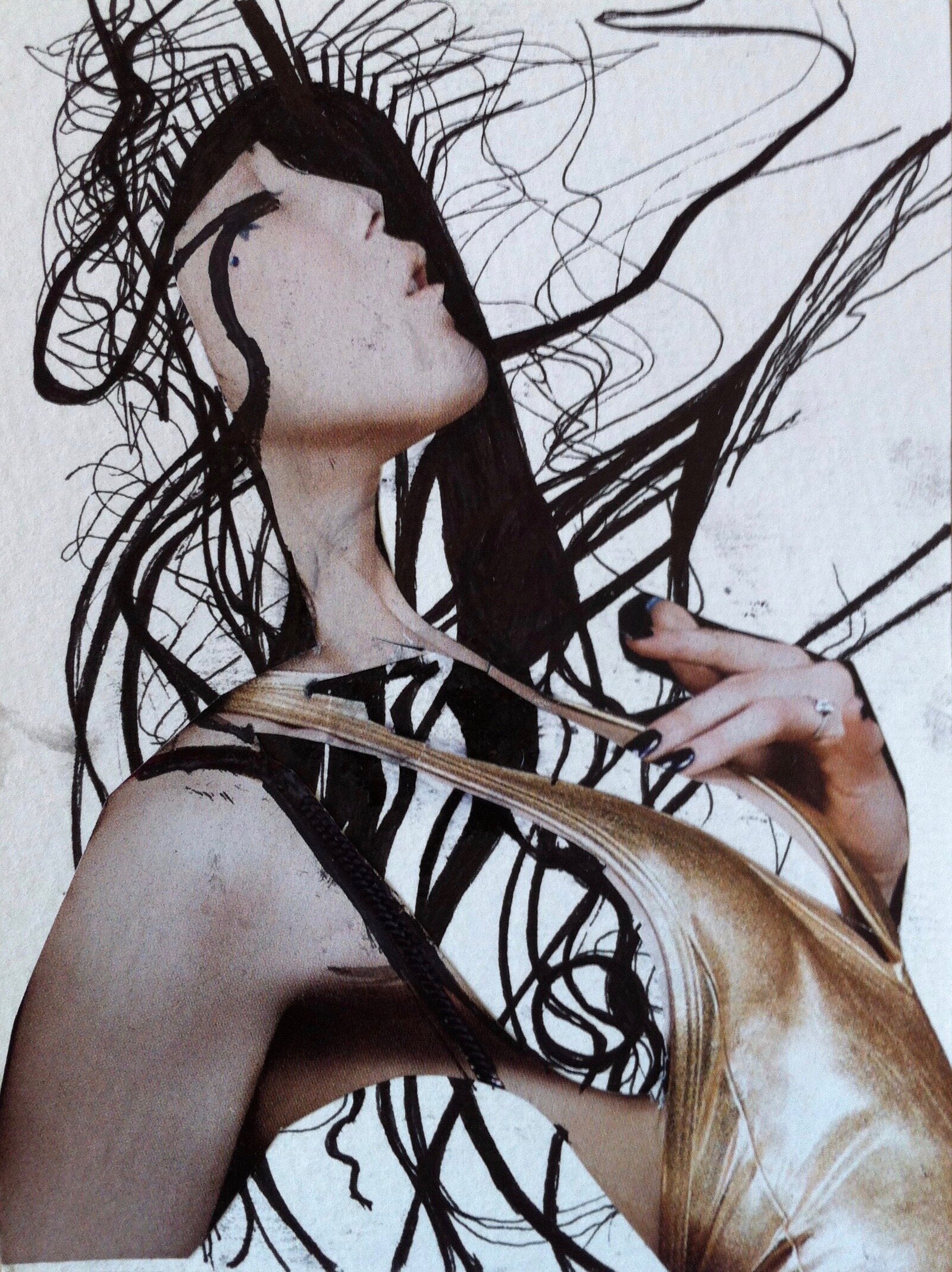 collage on paper
