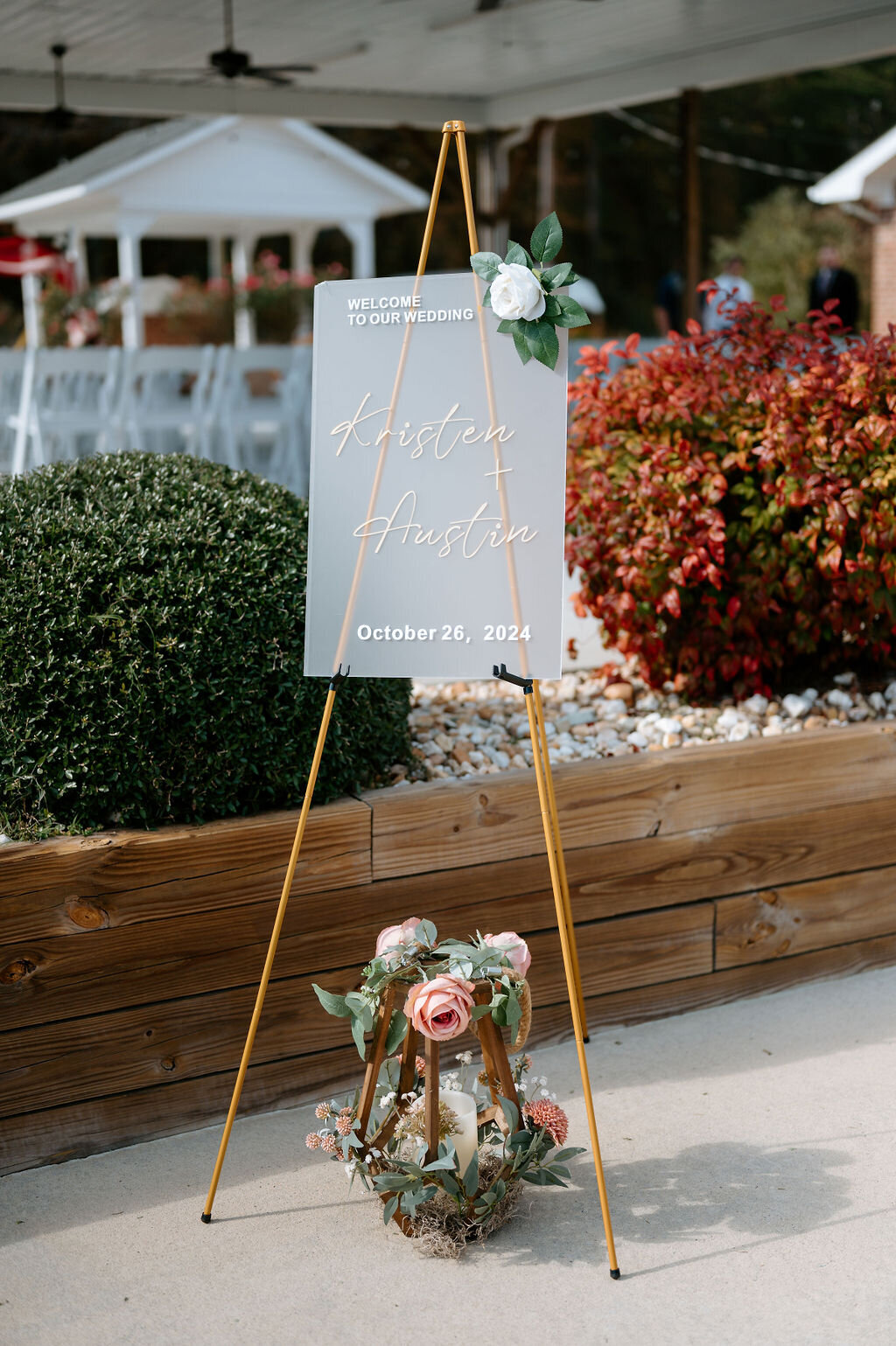 Wedding welcome sign
