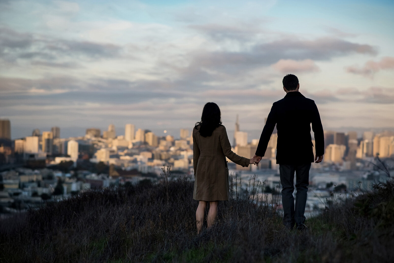 engagement session in SF presidio