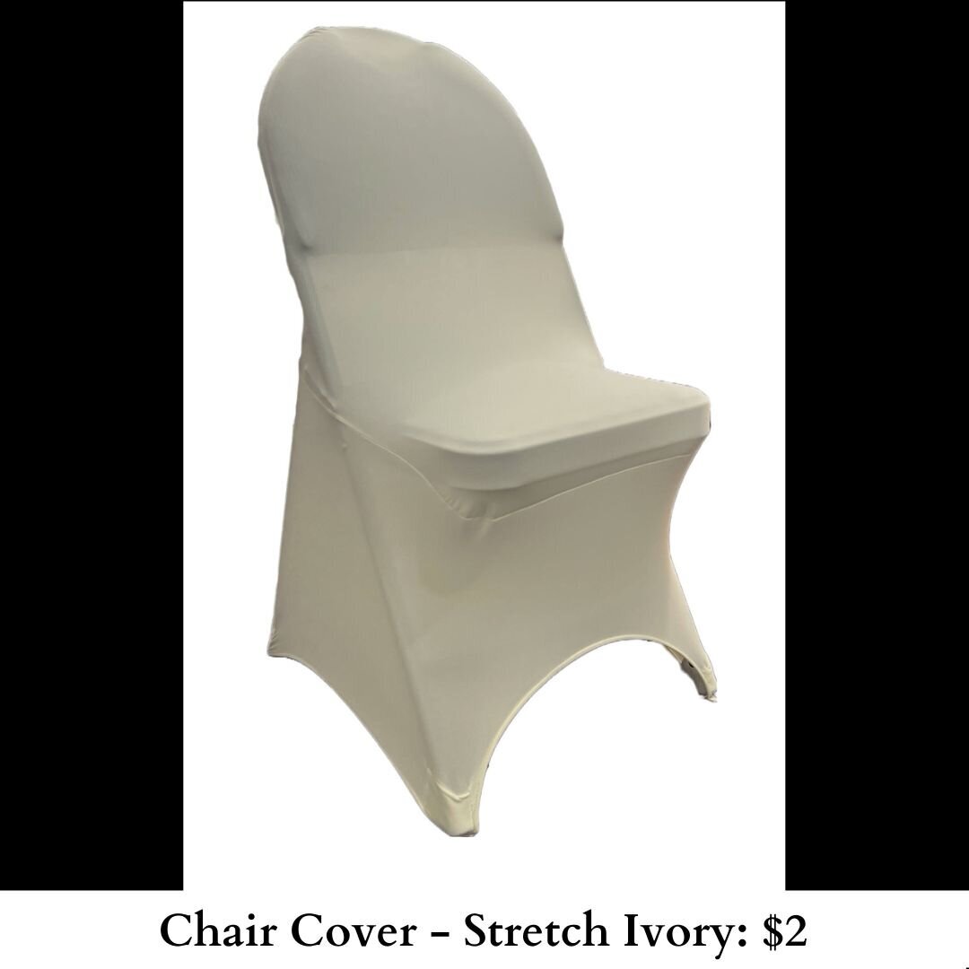 Chair Cover - Stretch Ivory-454