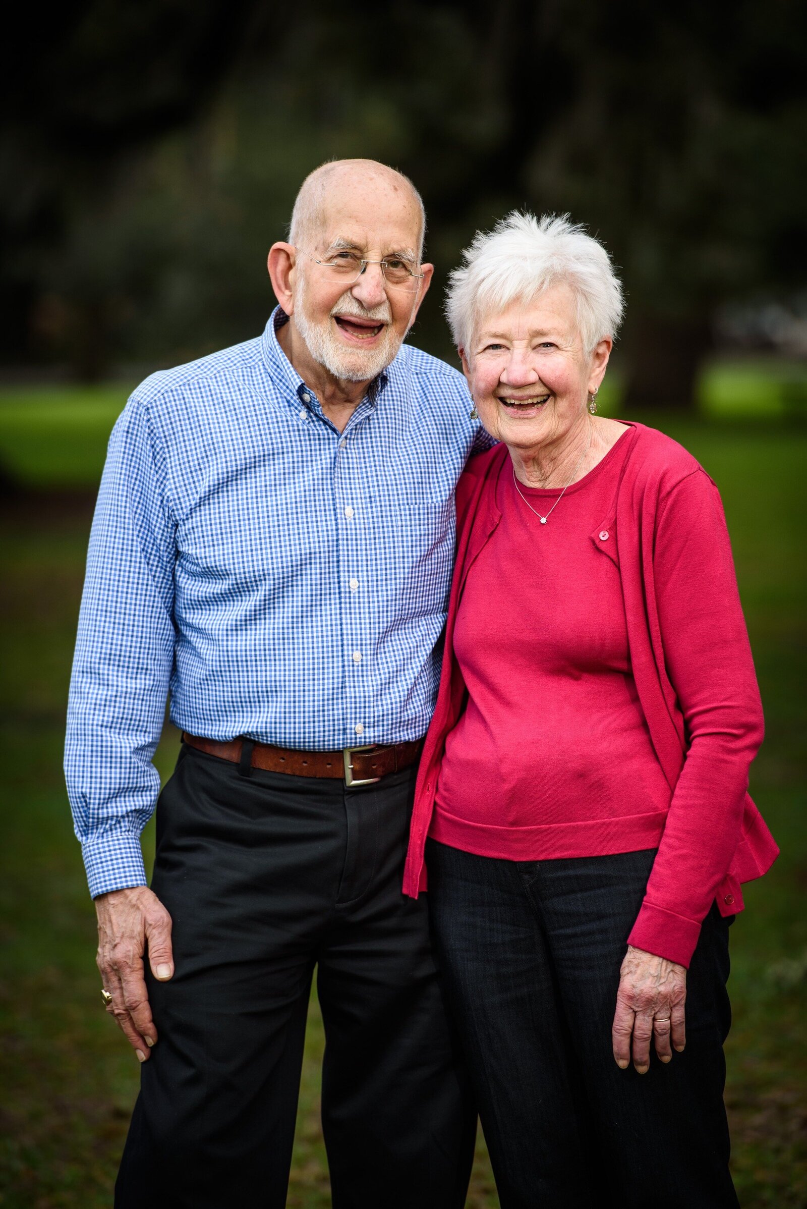 Elderly couple in City Park