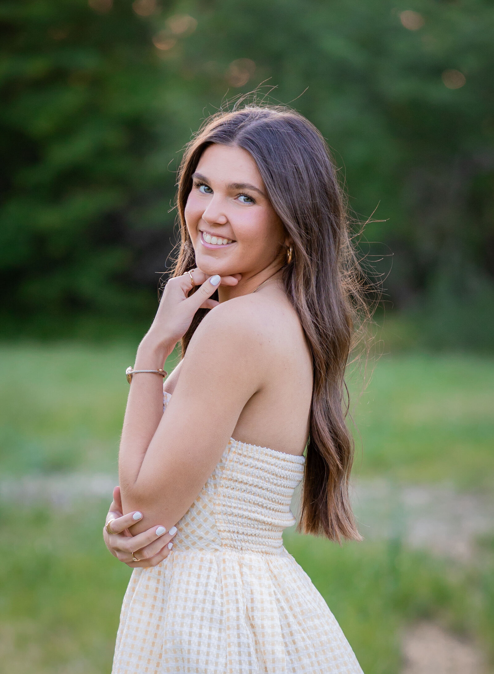 soft senior girl portrait