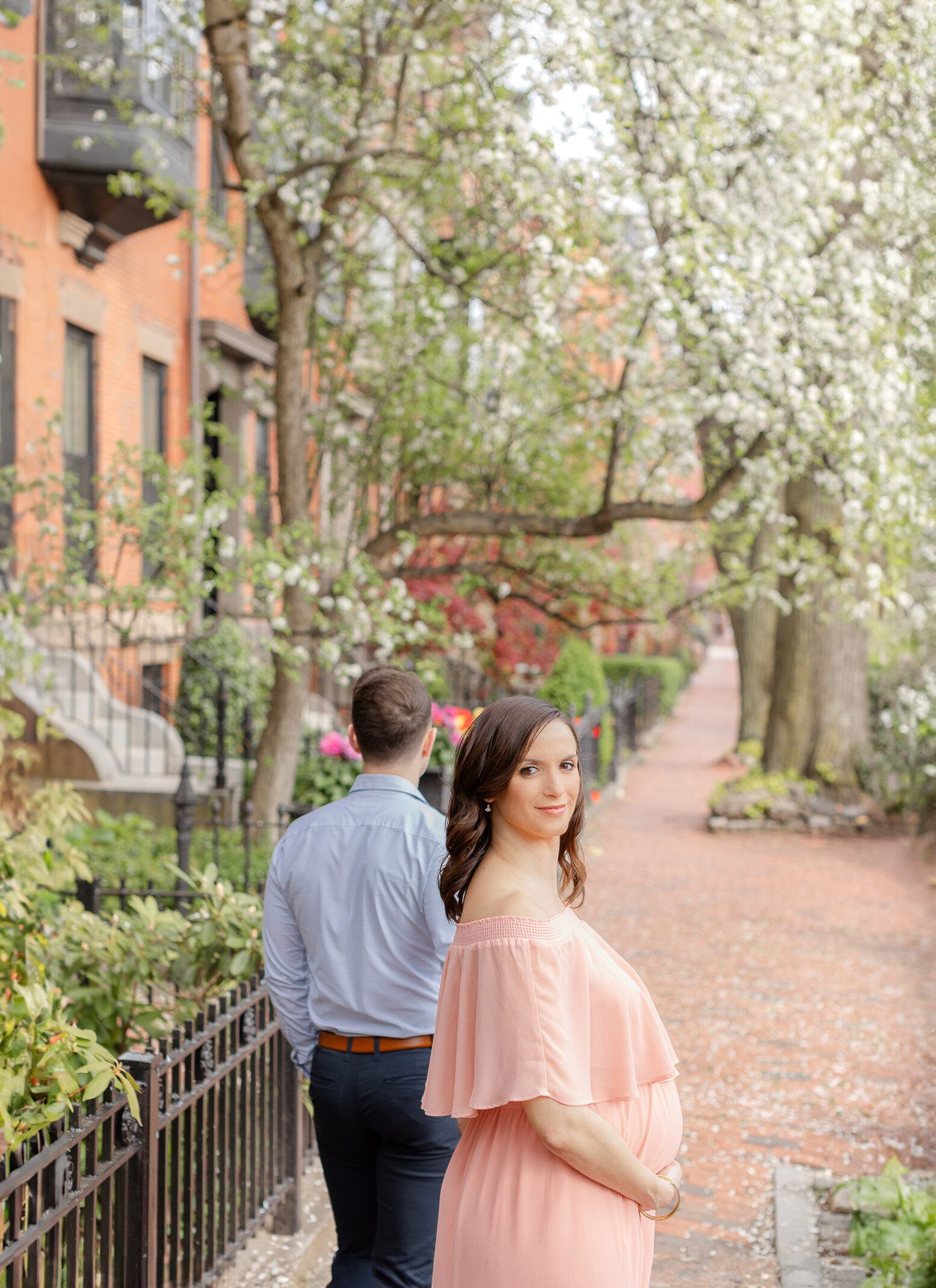 south end neighborhood boston maternity session