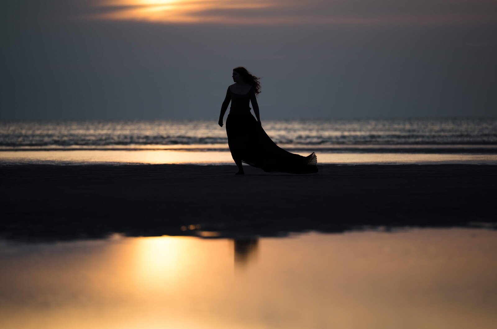Cape cod Golden hour during low tide