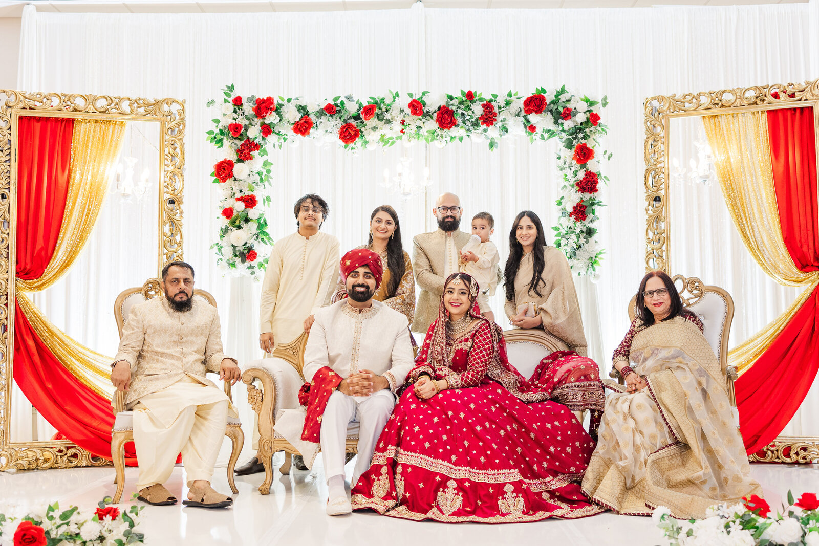 Desi-muslim-wedding-family-portrait