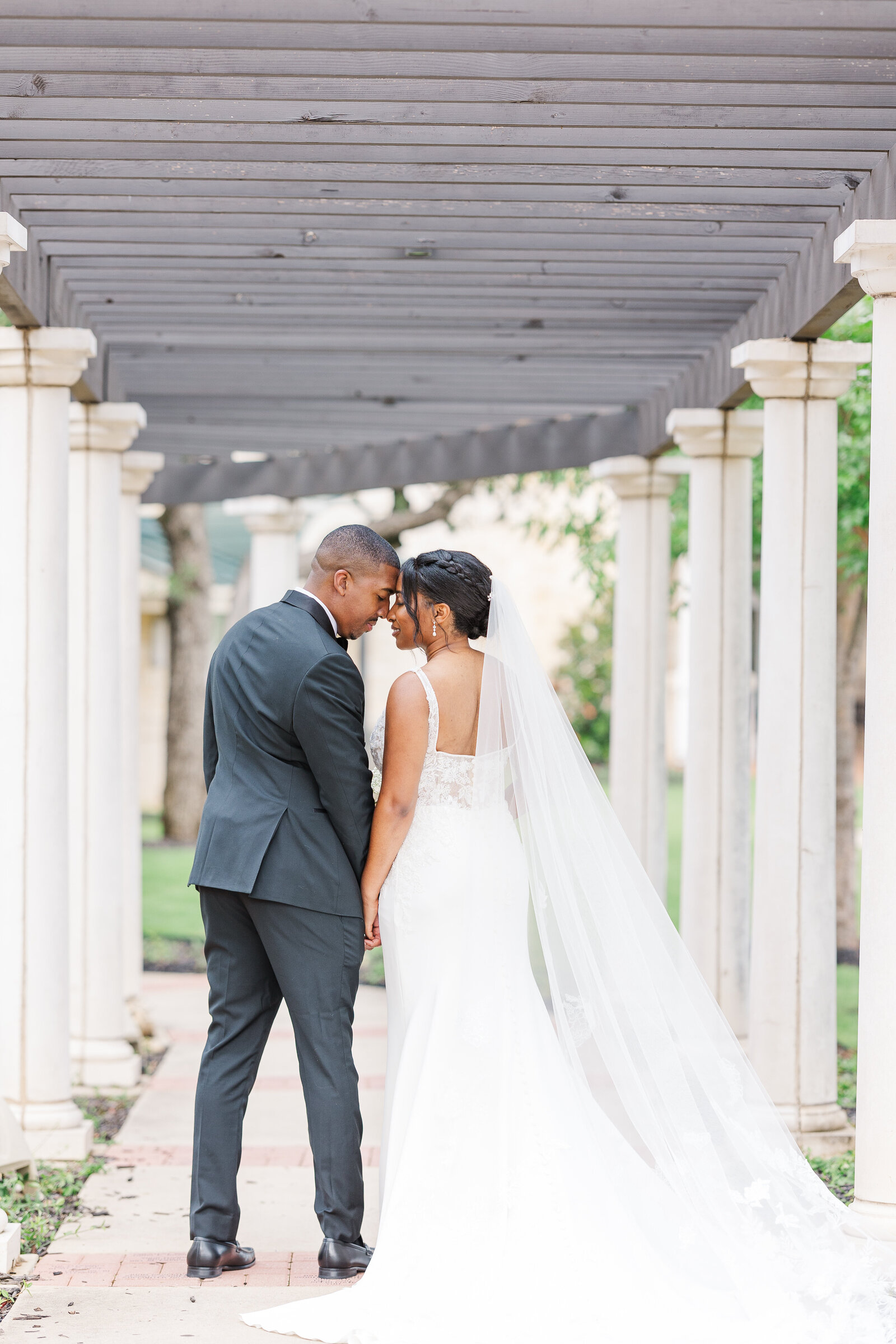Intimate wedding couple photography outdoor after ceremony
