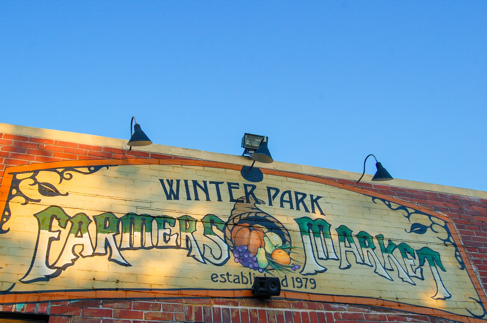 Farmers Market sign Winter Park Florida