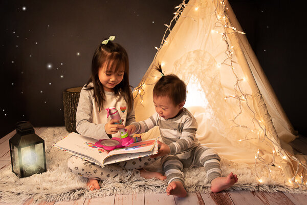 East Brunswick NJ Family Photographer Indoor Camping