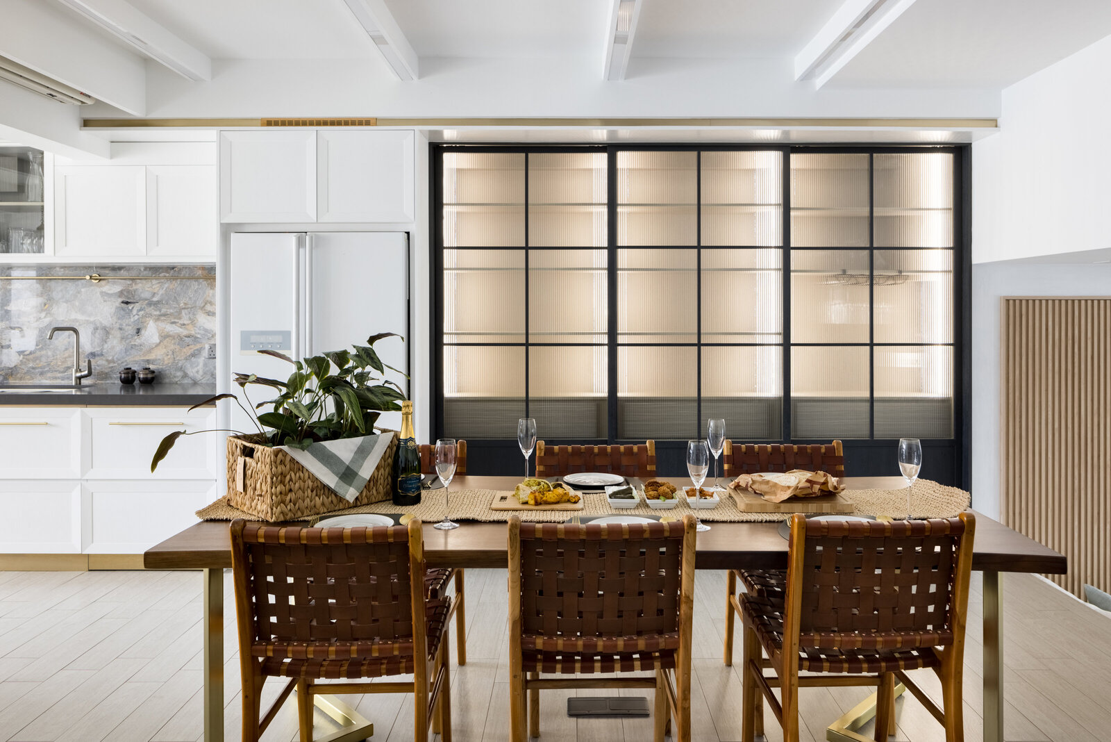 dining table near kitchen