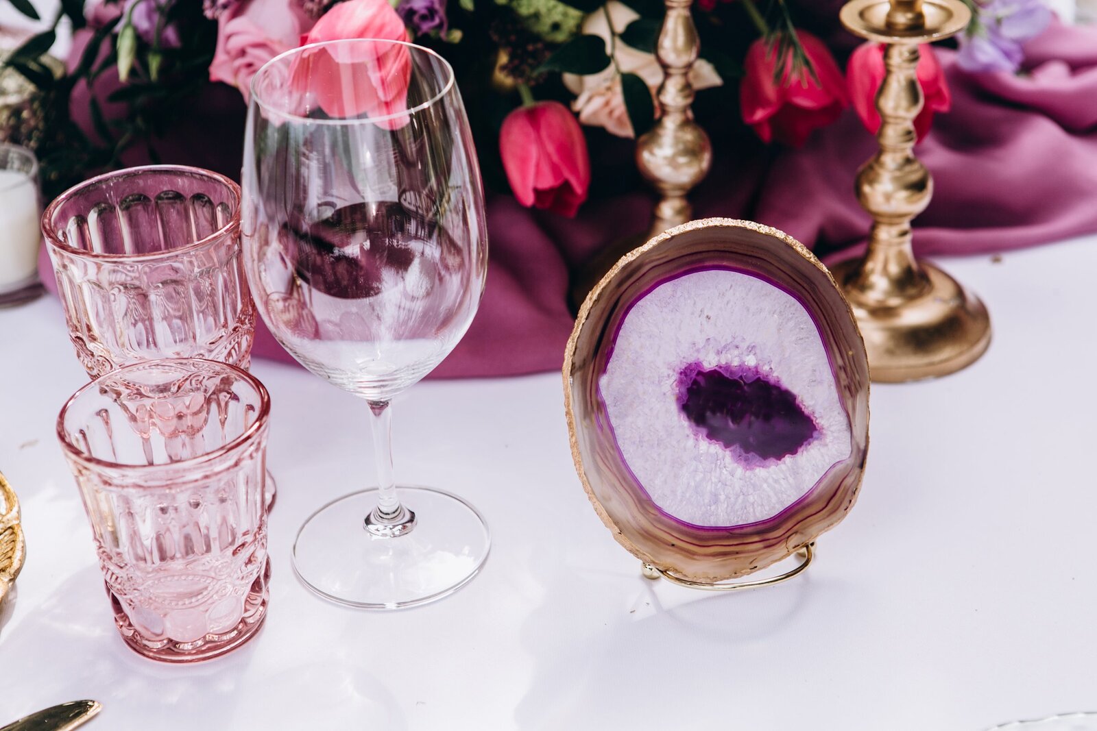 San Diego outdoor purple wedding