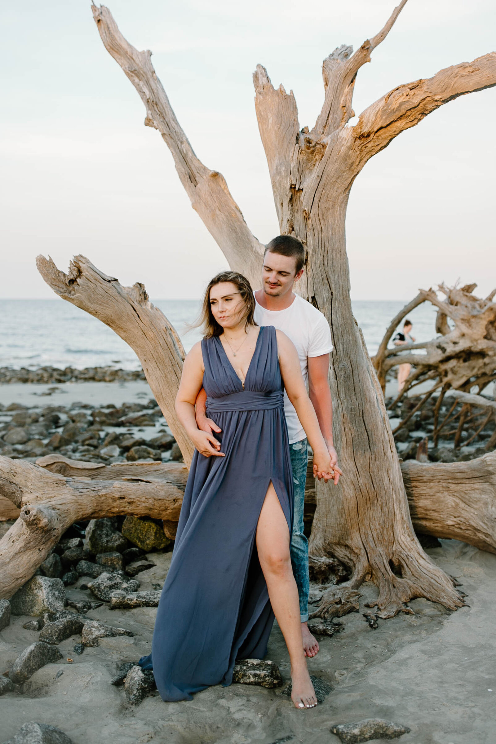 beach engagement photos