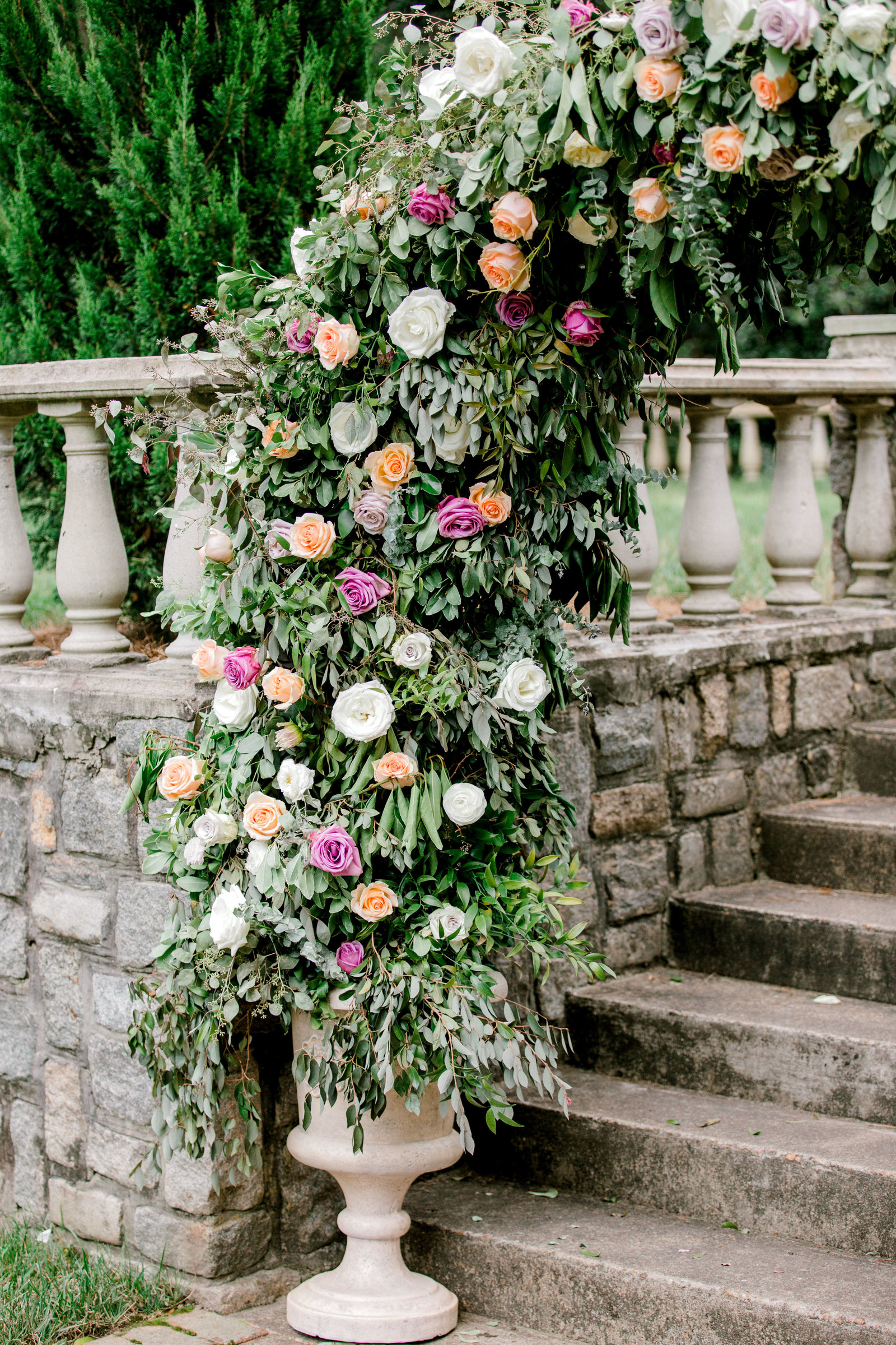 Ava Loren Design Floral Artist Designer Wedding Norfolk Botanical Gardens Andrew & Tianna Photography-469