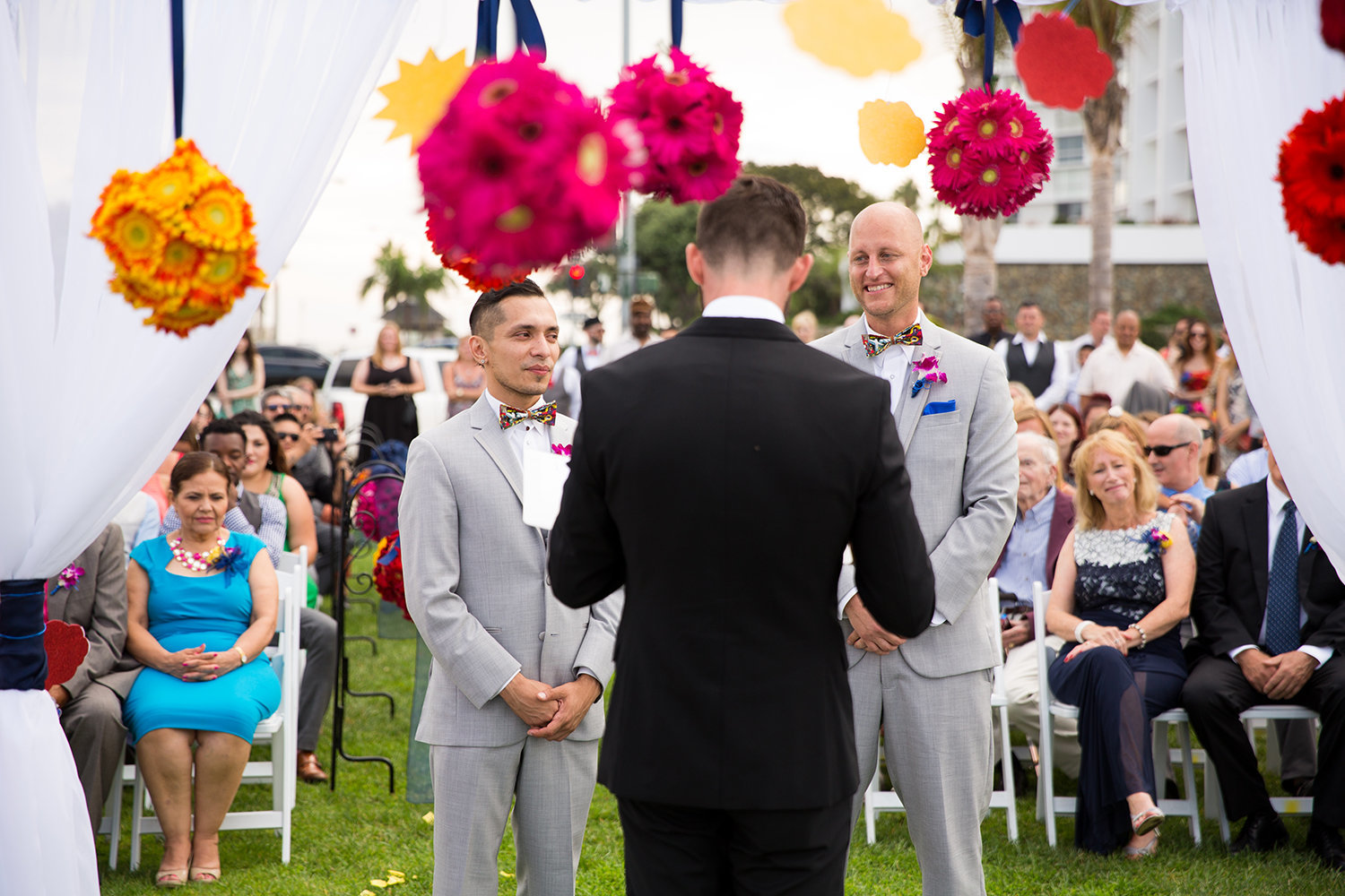 Emotional Moment During a Gay Wedding Ceremony in Coronado California