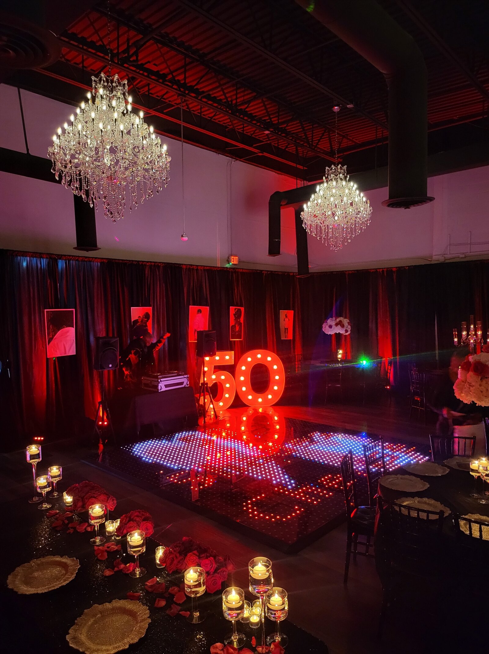 Birthday Party Event with LED Dance Floor Rental in Detroit Metro Event Space 20211016_182854-min