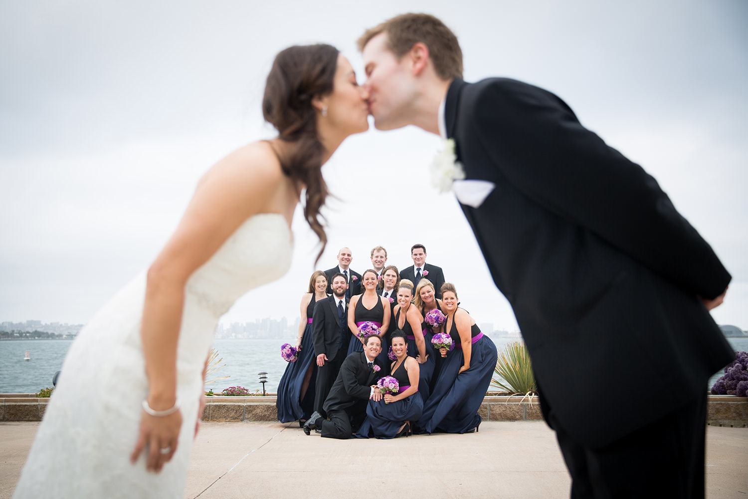 bride and groom at admiral kidd club