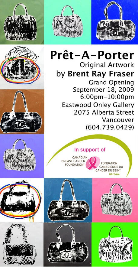 Brent Ray Fraser Pret A Porter Eastwood Onley Gallery Exhibition invite 2008
