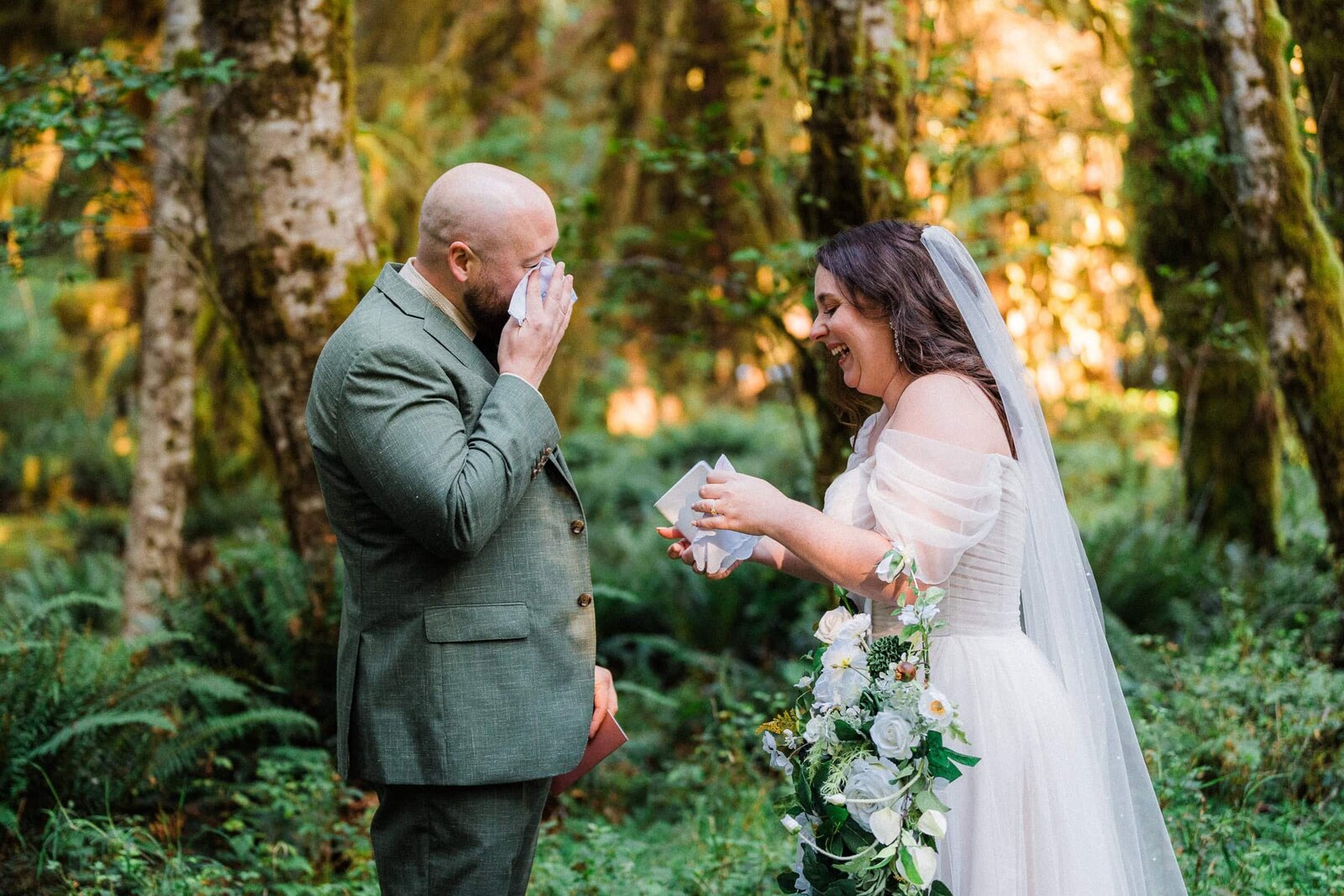 washington rainforest elopement