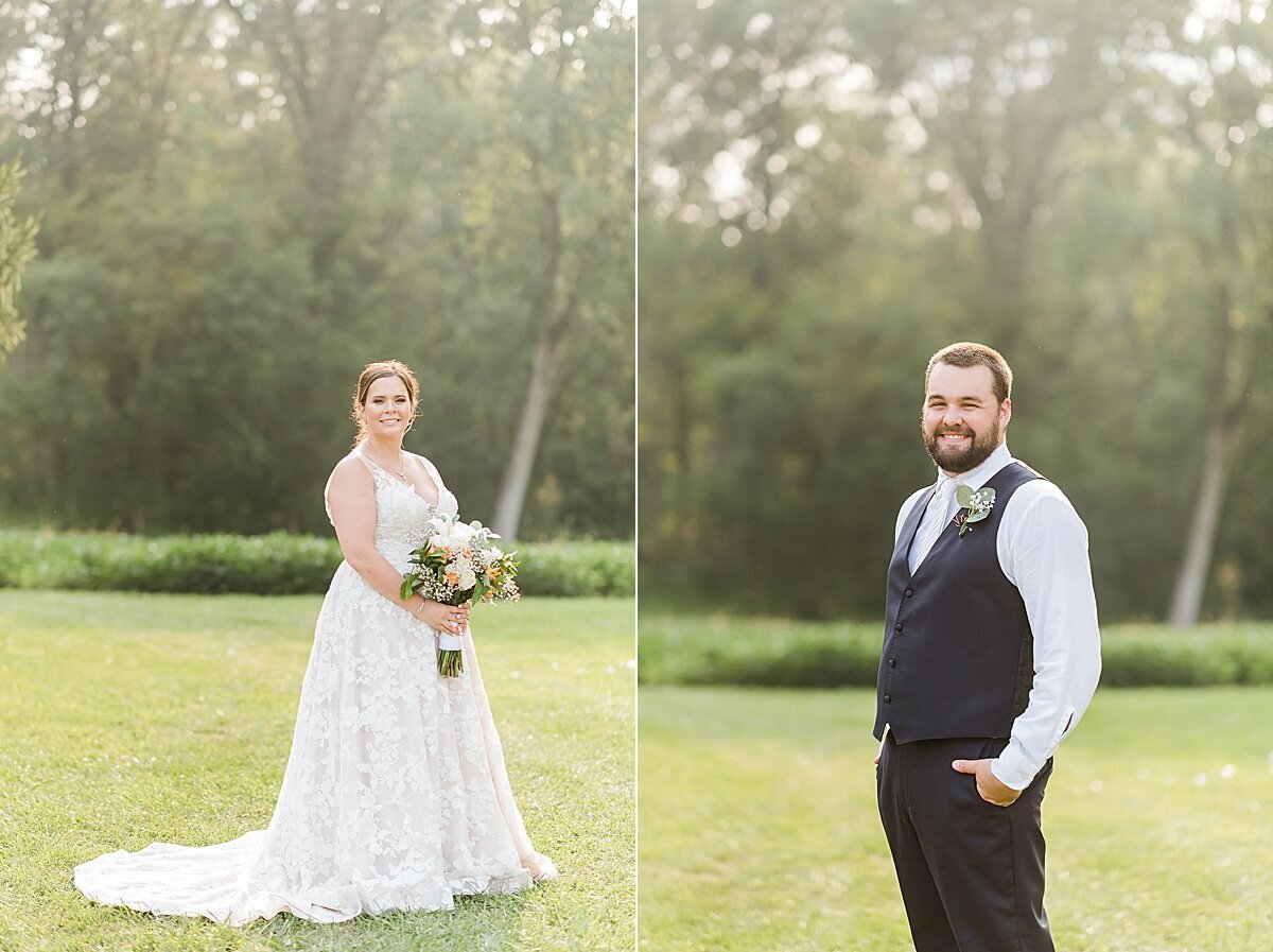 Navy & Rose Summer Backyard Wedding | Danvers, IL_0031