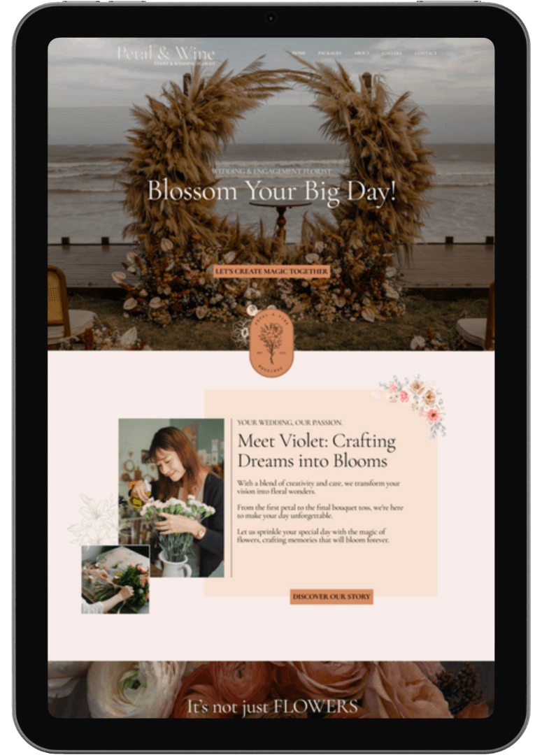 website-design-for-wedding-vendor