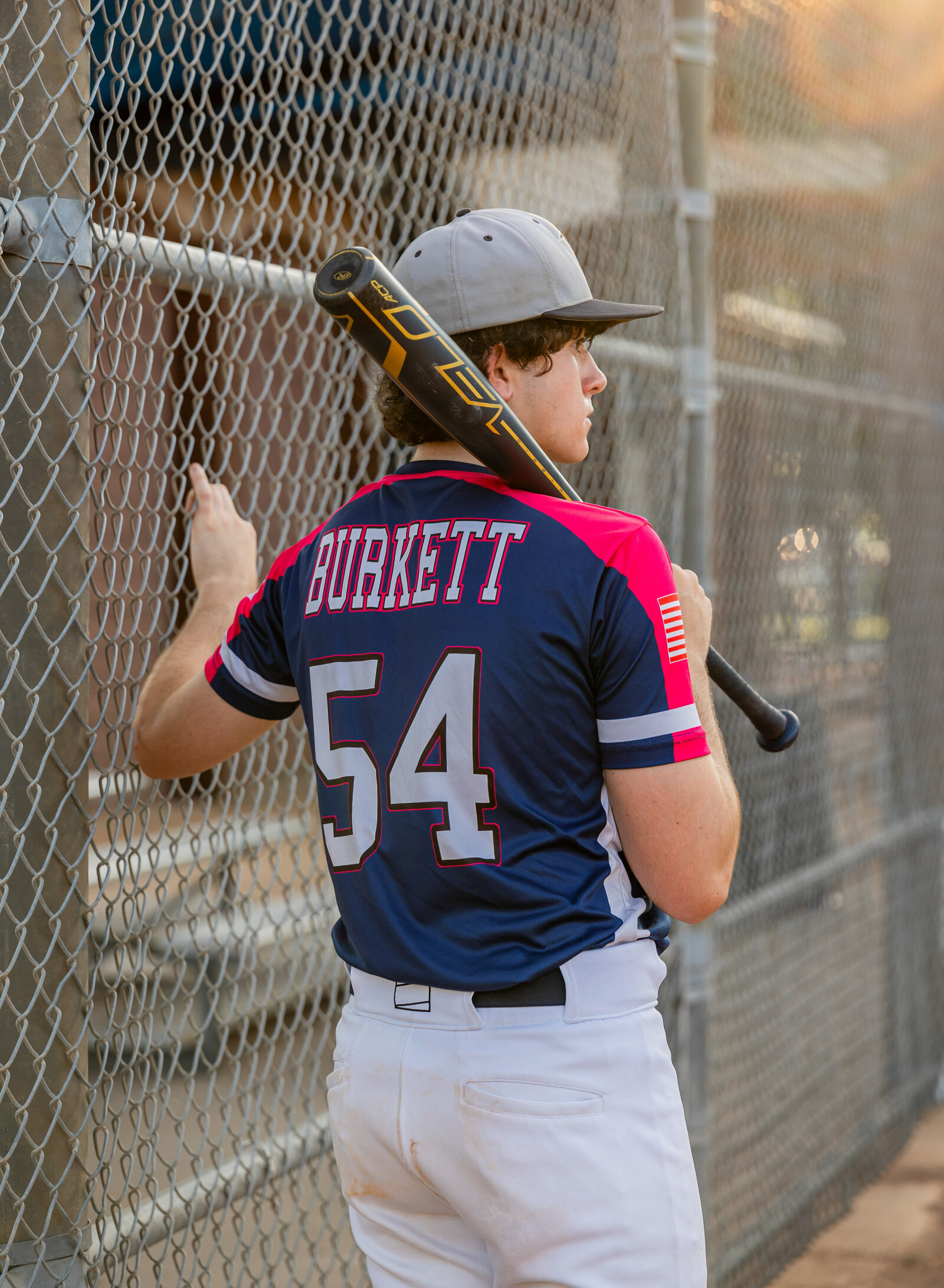 boy on baseball field