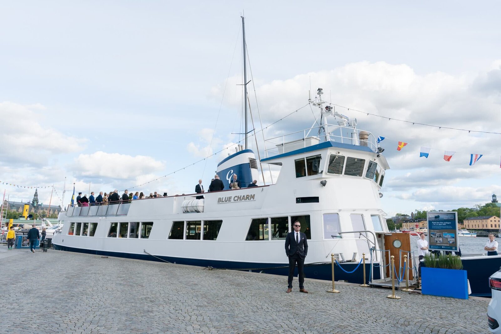Destination Wedding Photographer in Stockholm Anna Lundgren Wedding at Hedvig Eleonora Church, Hotel Diplomat and M:S Blue Charm in Östermalm Stockholm Sweden13