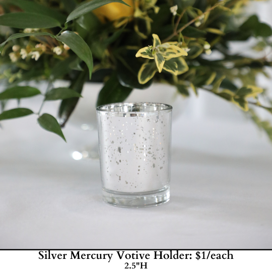 Silver Mercury Votive Holder-487