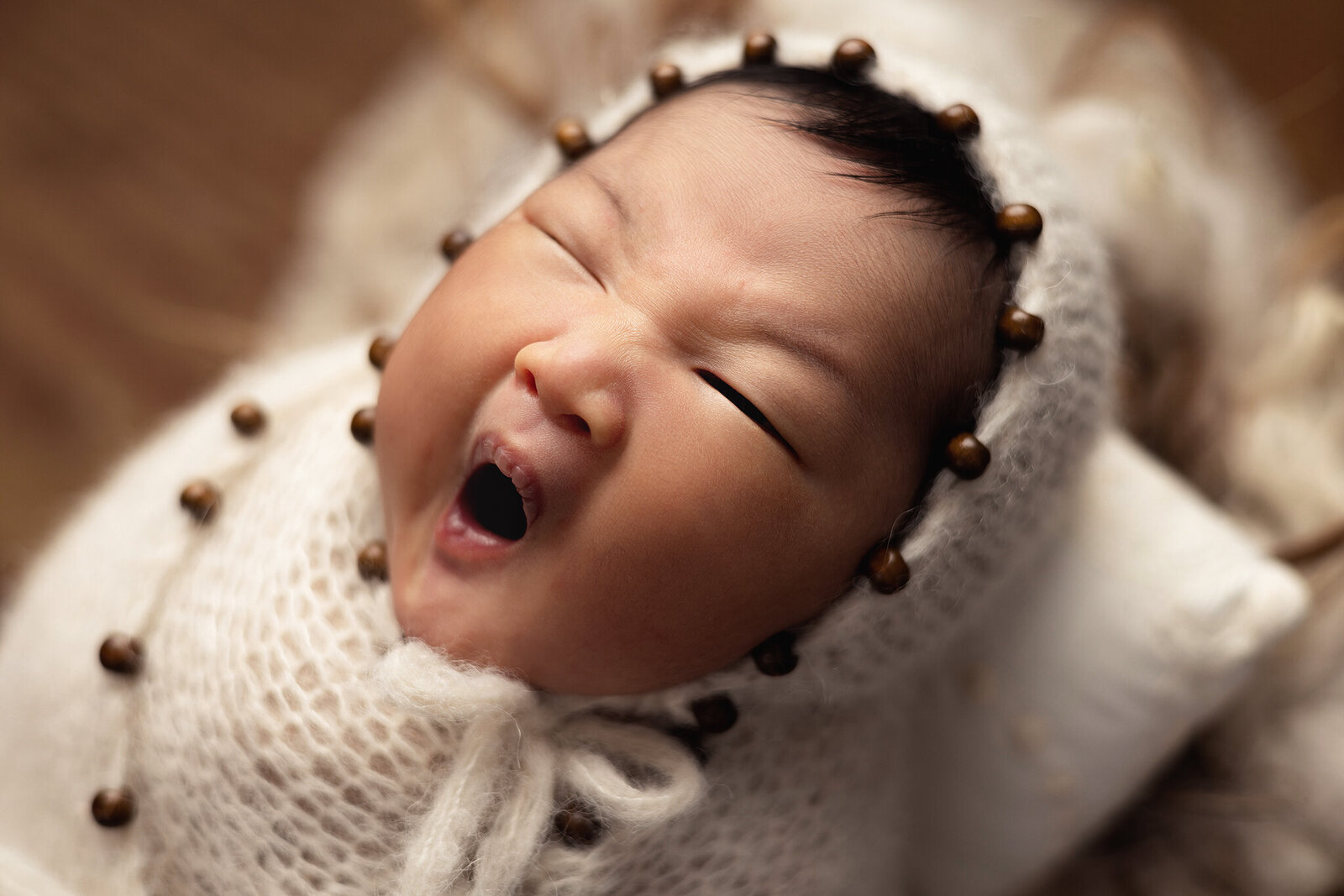 baby newborn yawning