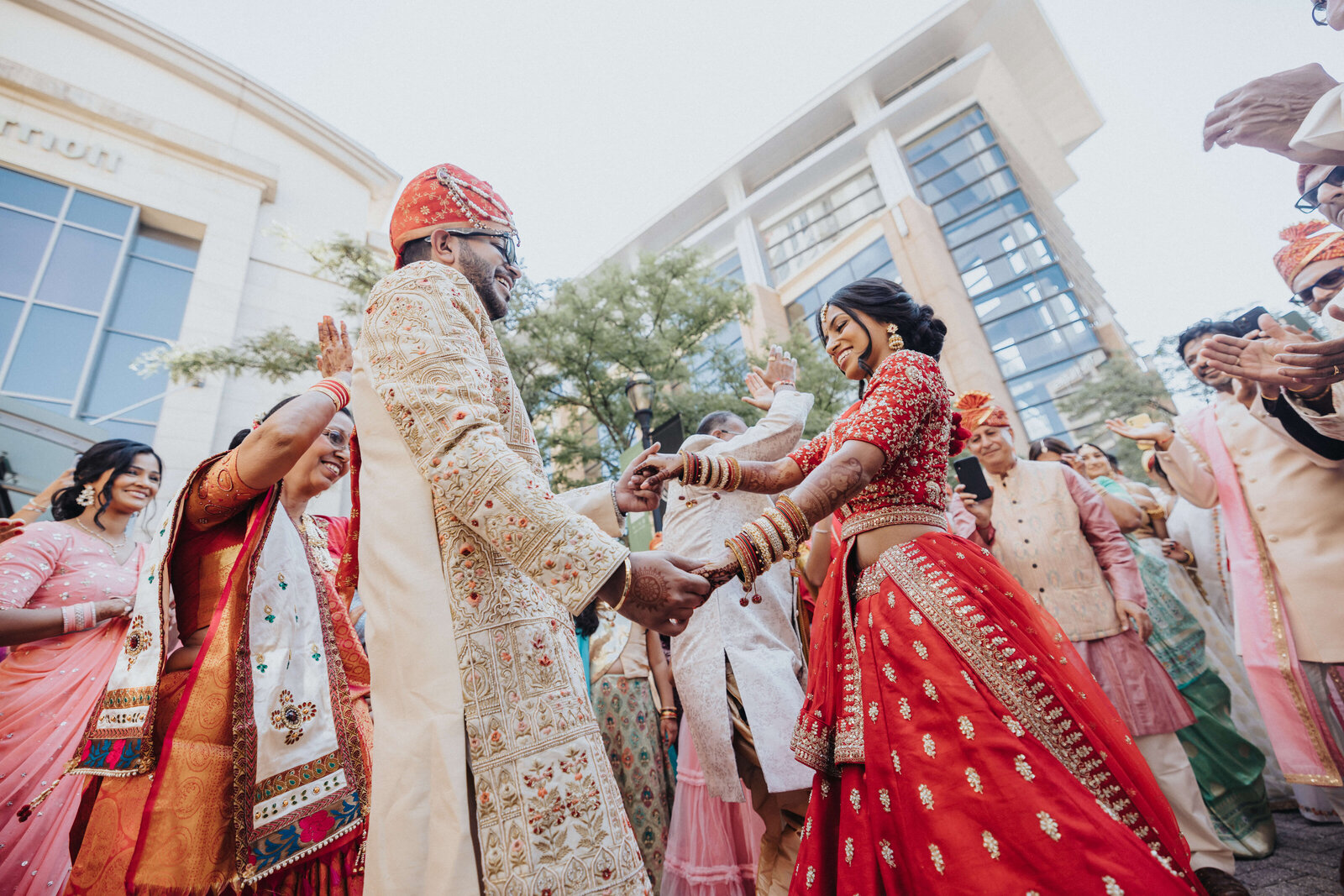 Indian bride at baraat
