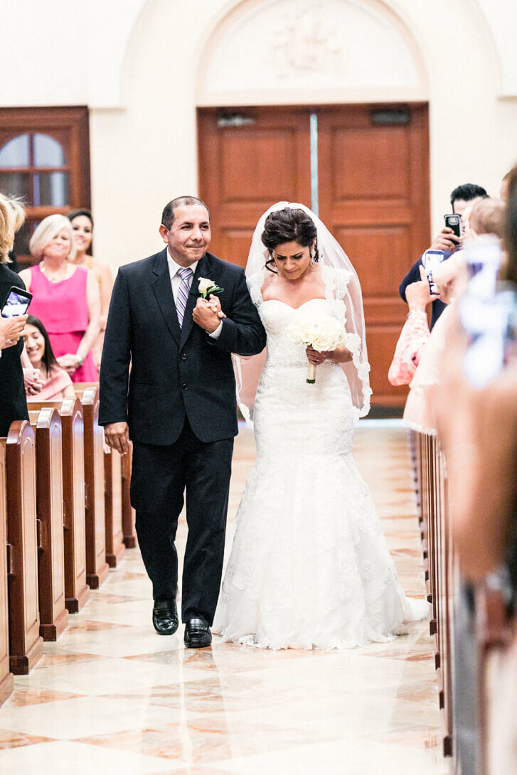 father-escort-bride-catholic-wedding-ceremony-miami-beach-14