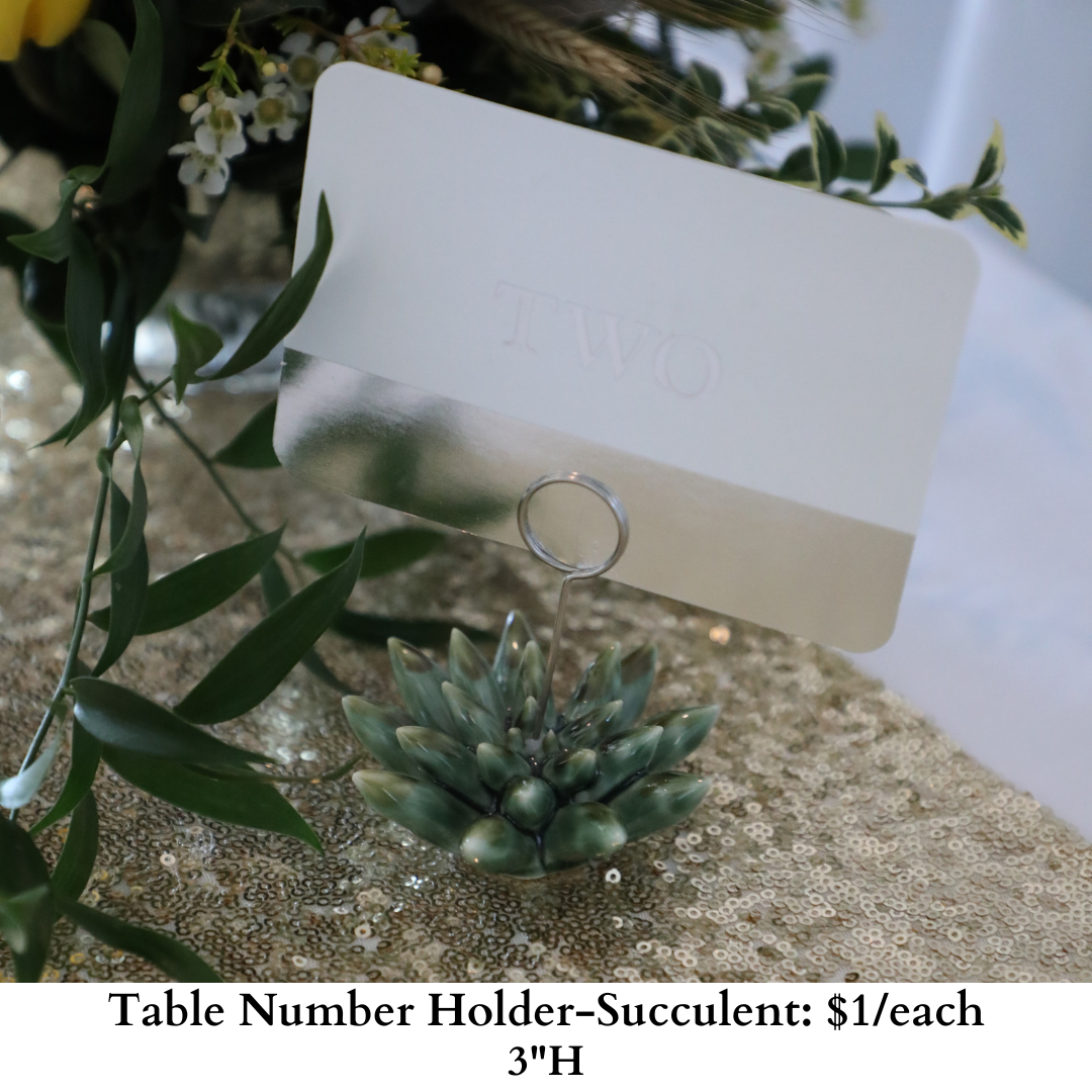 Table Number Holder-Succulent-451
