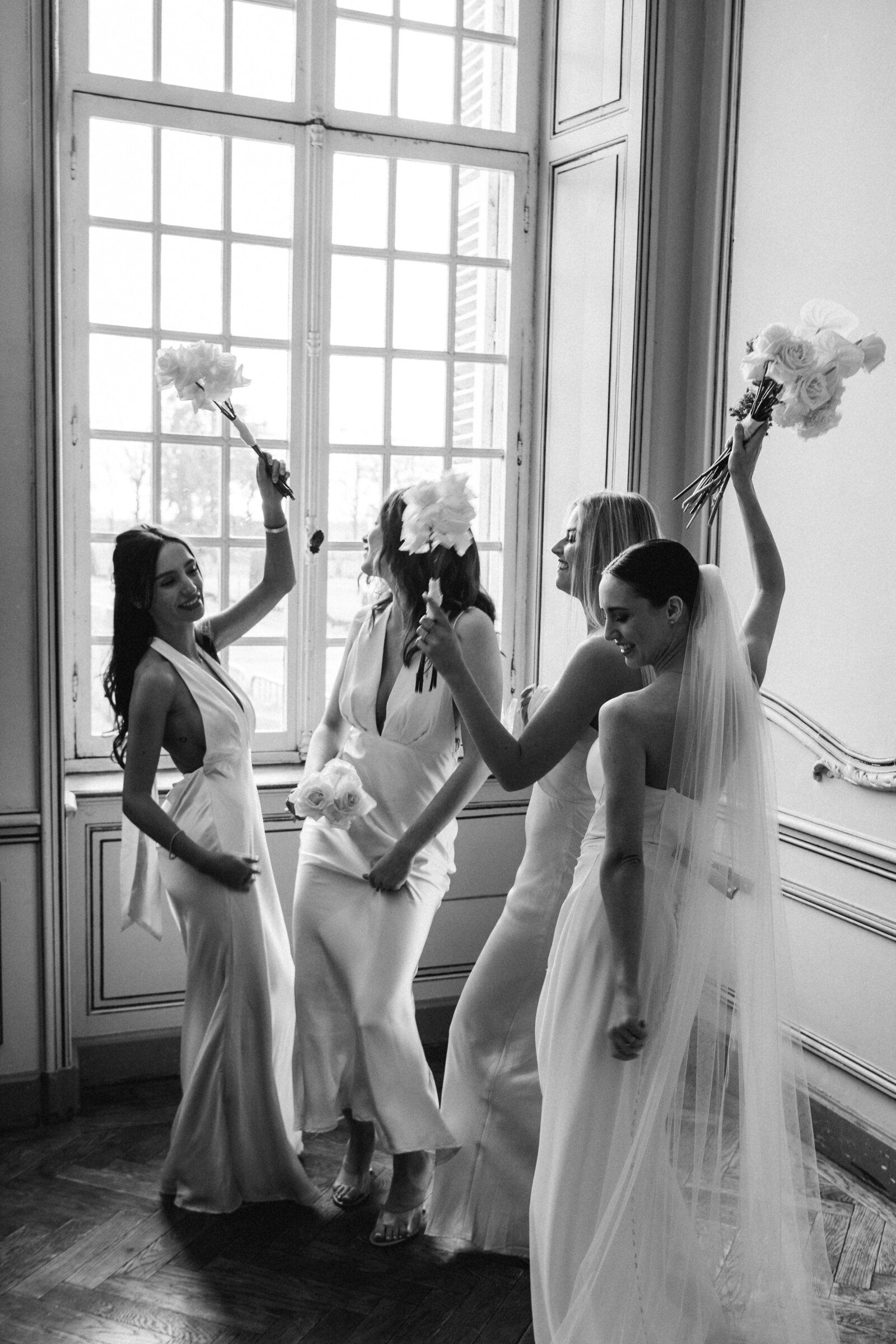 Bruidsmeisjes op huwelijk