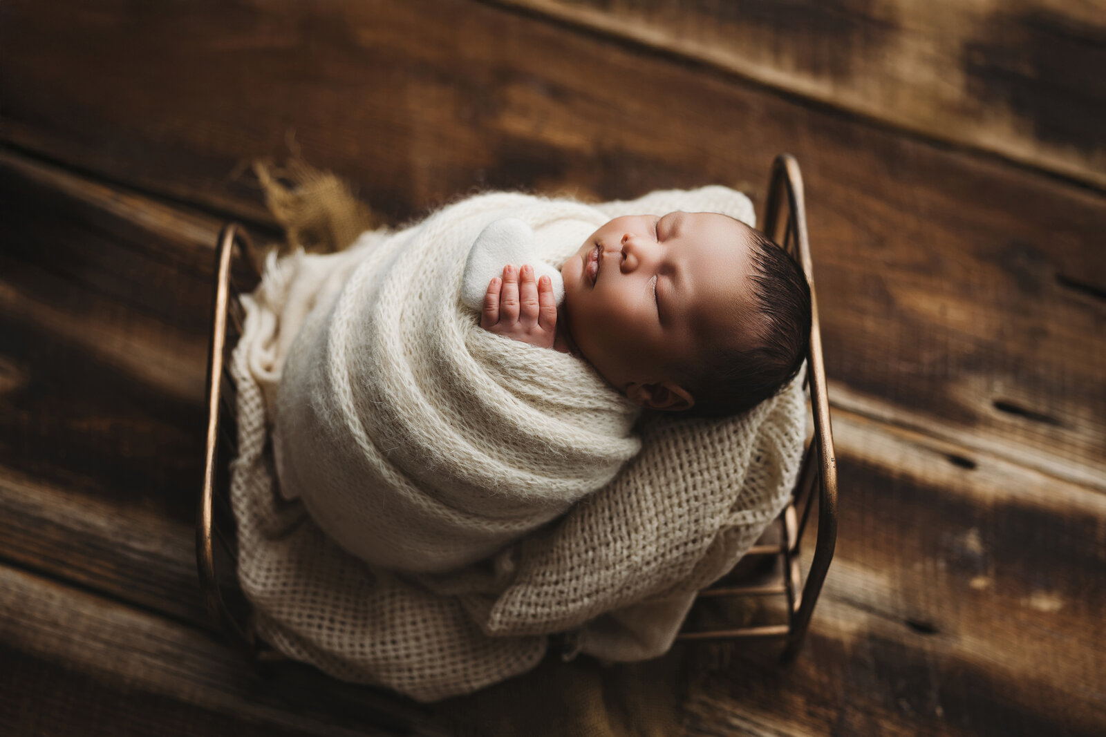 infant photography session at phoenix newborn studio