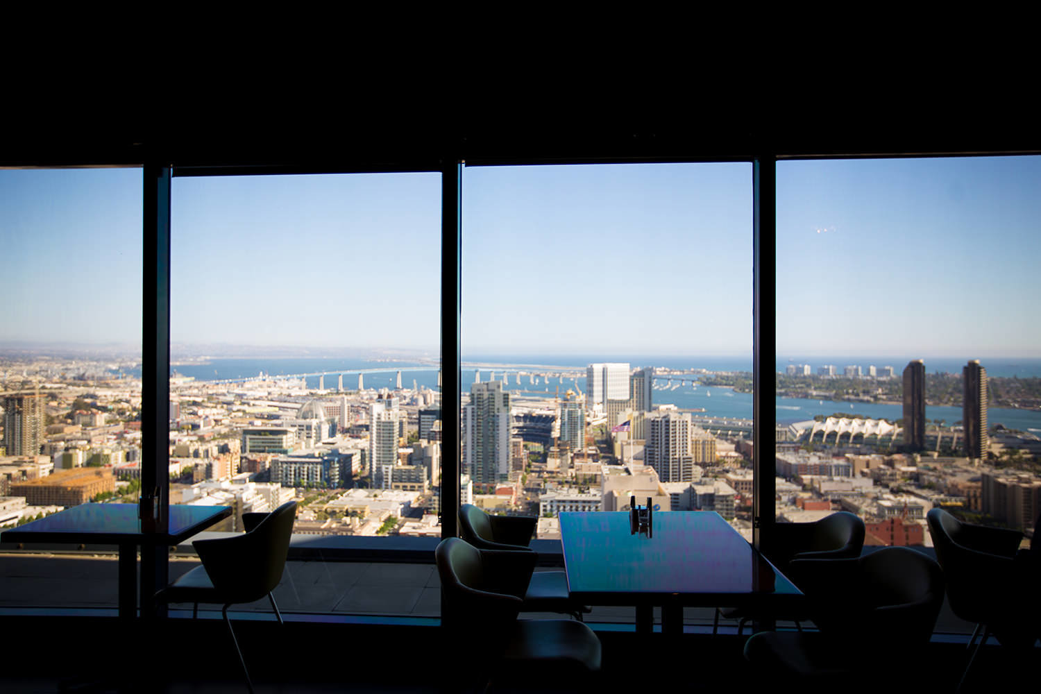 San Diego skyline seen from the University Club