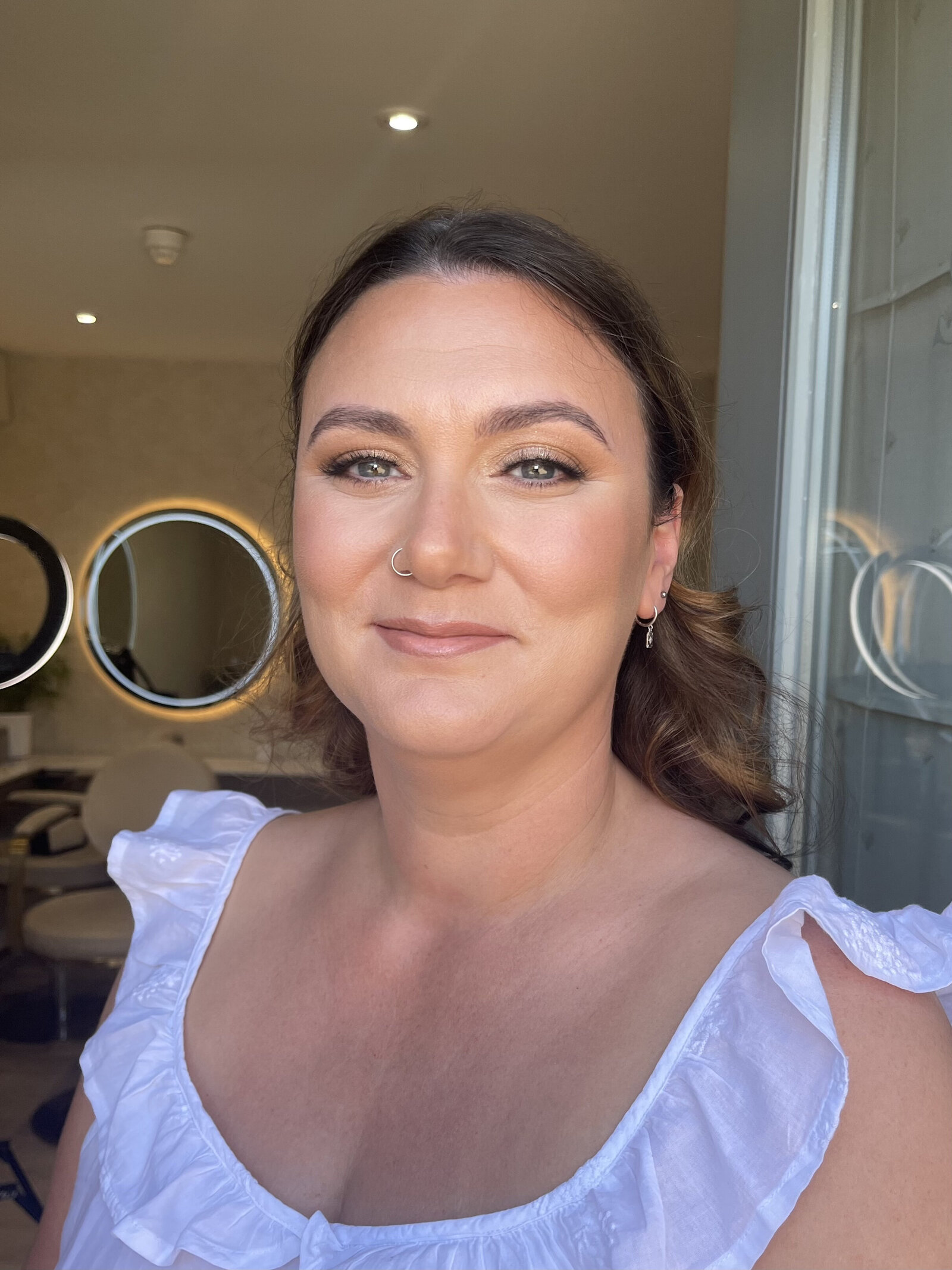 glowy bridesmaid makeup