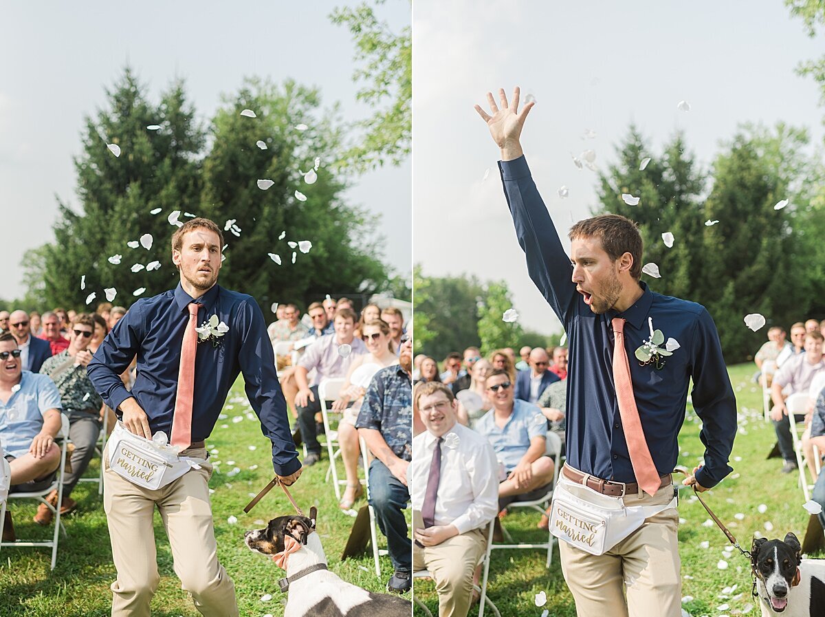 Navy & Rose Summer Backyard Wedding | Danvers, IL_0057