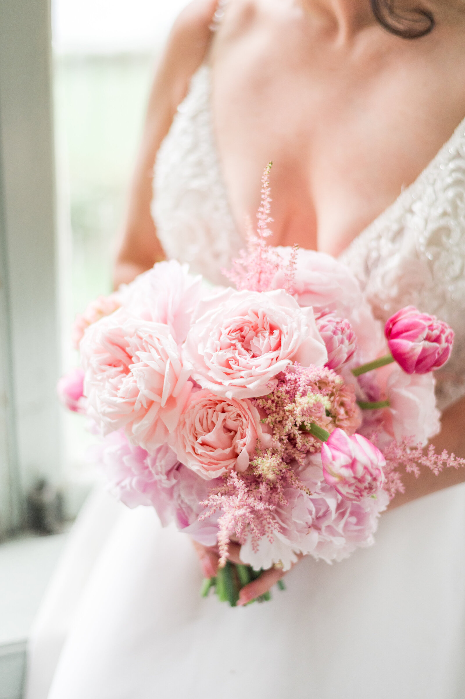 Pink Bridal Bouquet by Karla Kassidy