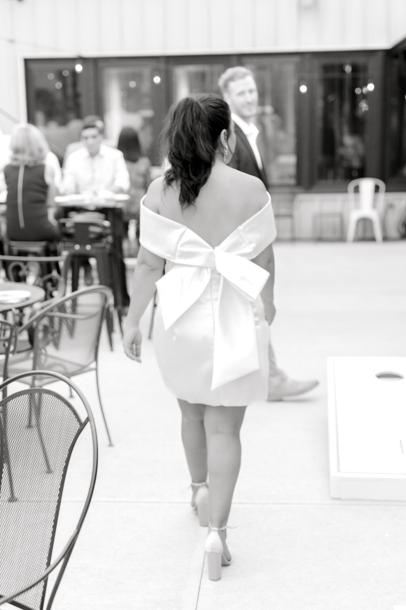 botanic garden wedding reception dress