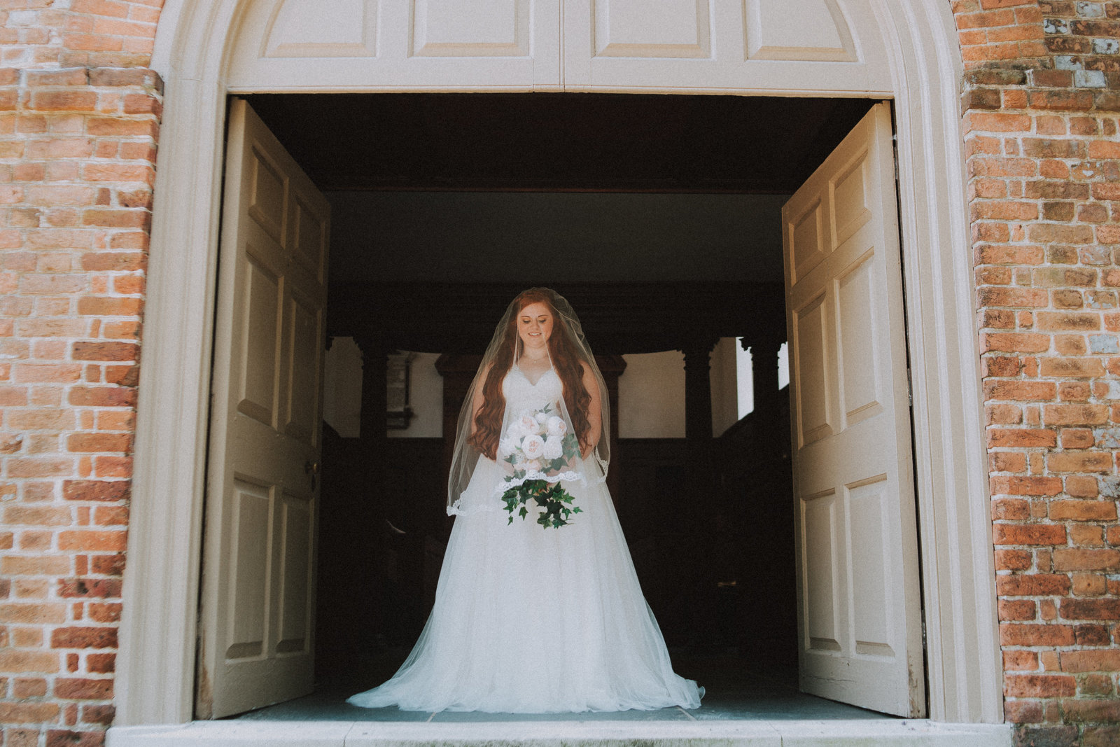 Bridal Portraits at Pate Chapel, William and Mary